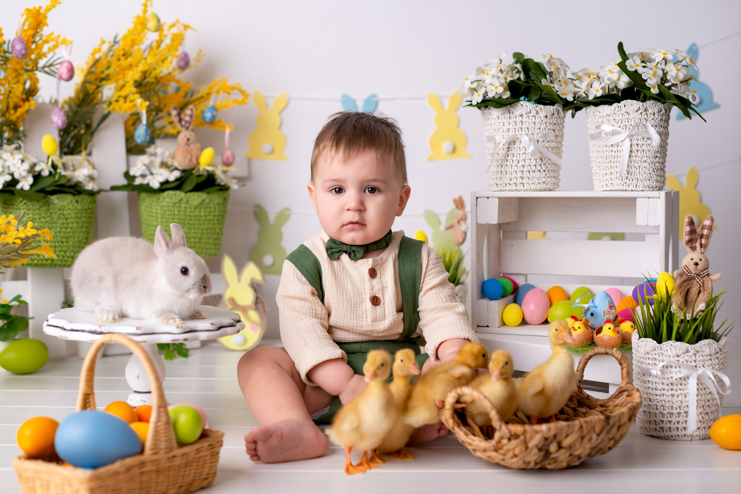 Пасхальная фотосессия малыша. Детская фотостудия «Мандаринка» | Детский фотограф Краснодар