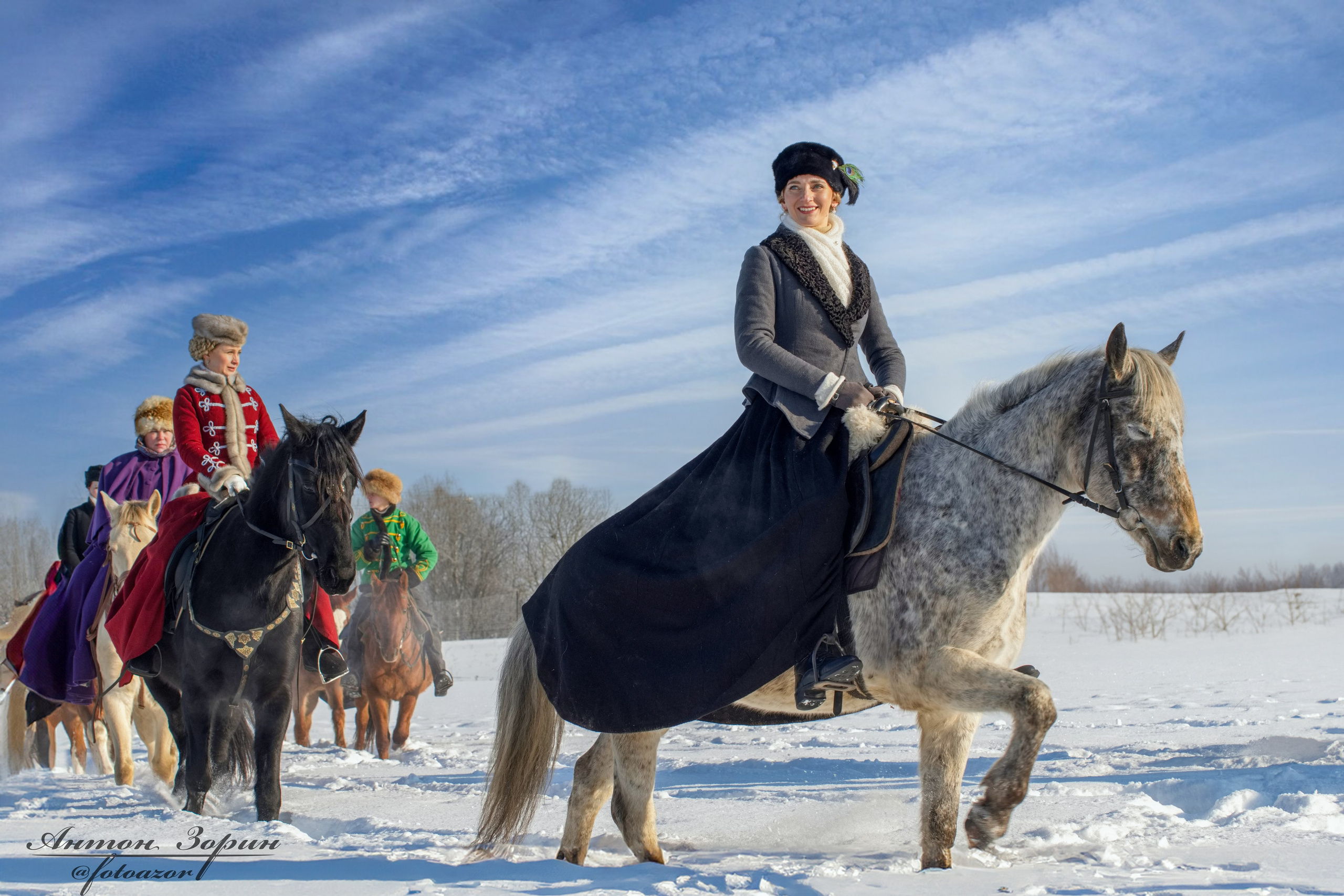 Конная охота. Семейный и детский фотограф Антон Зорин