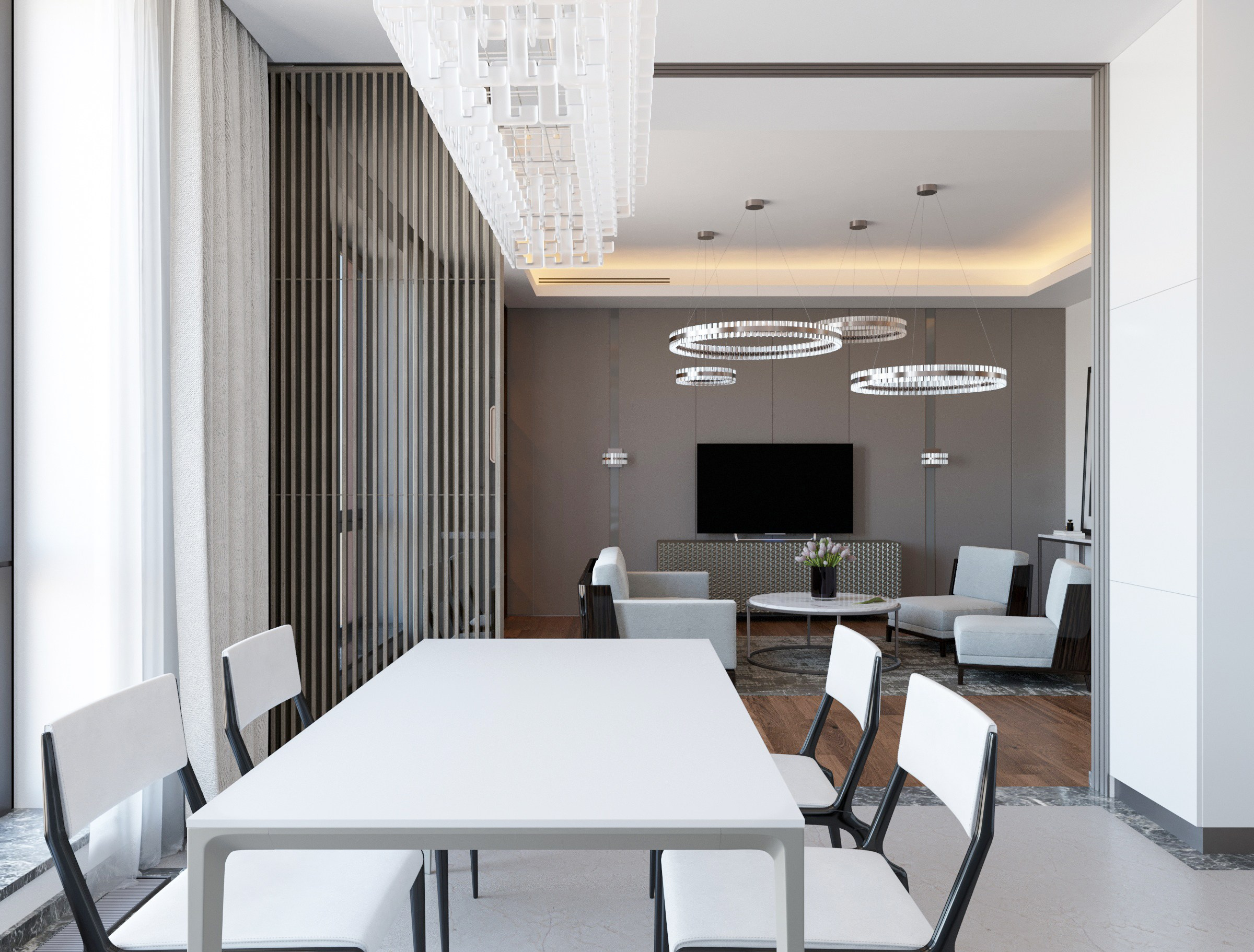 Квартира 138 кв. м. Москва, Ж.К. «Redside». Антон Пичкур — архитектор