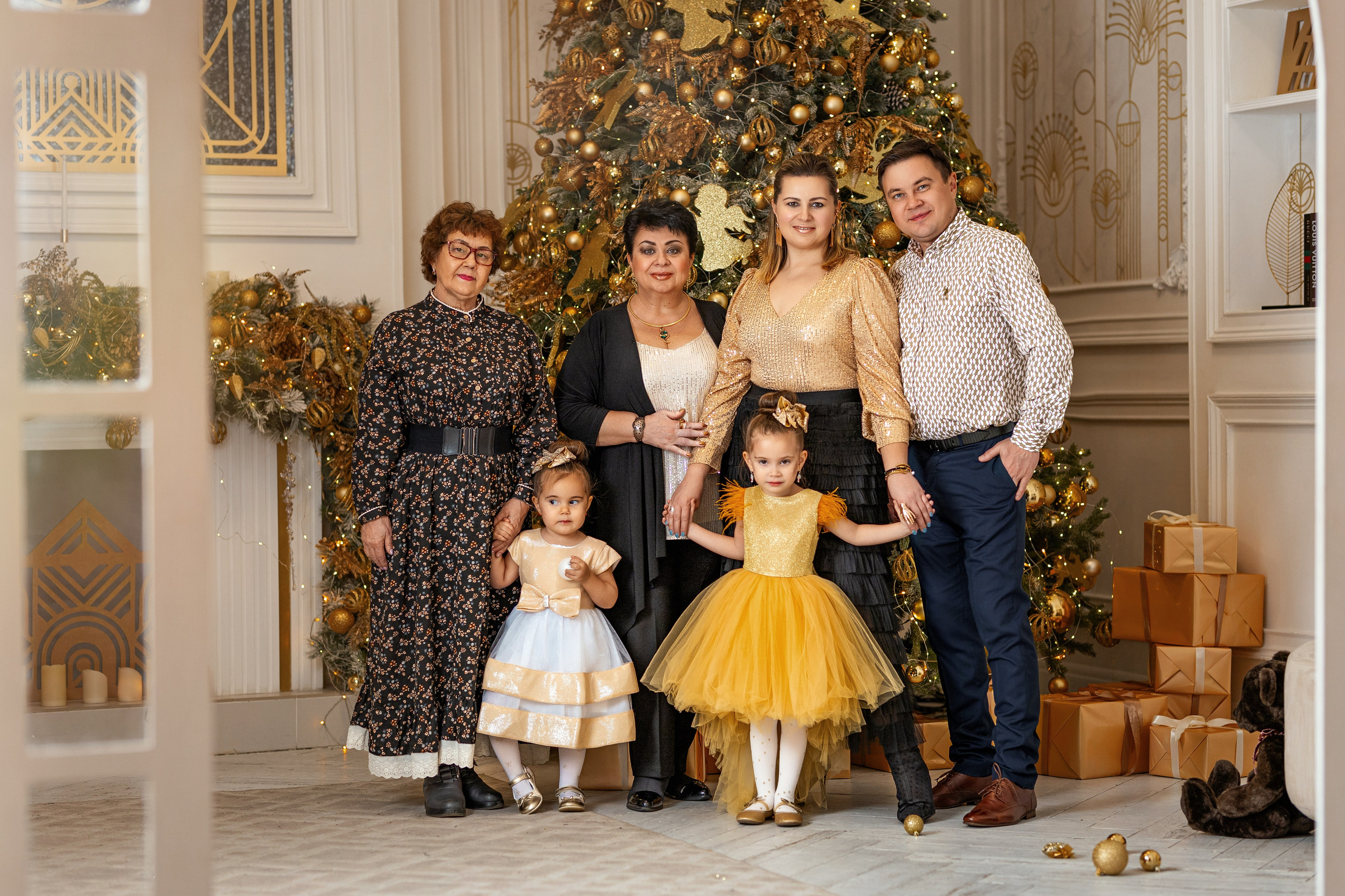 3 поколения. Новогодняя фотосессия. Трубинова Екатерина | Семейный фотограф | Москва