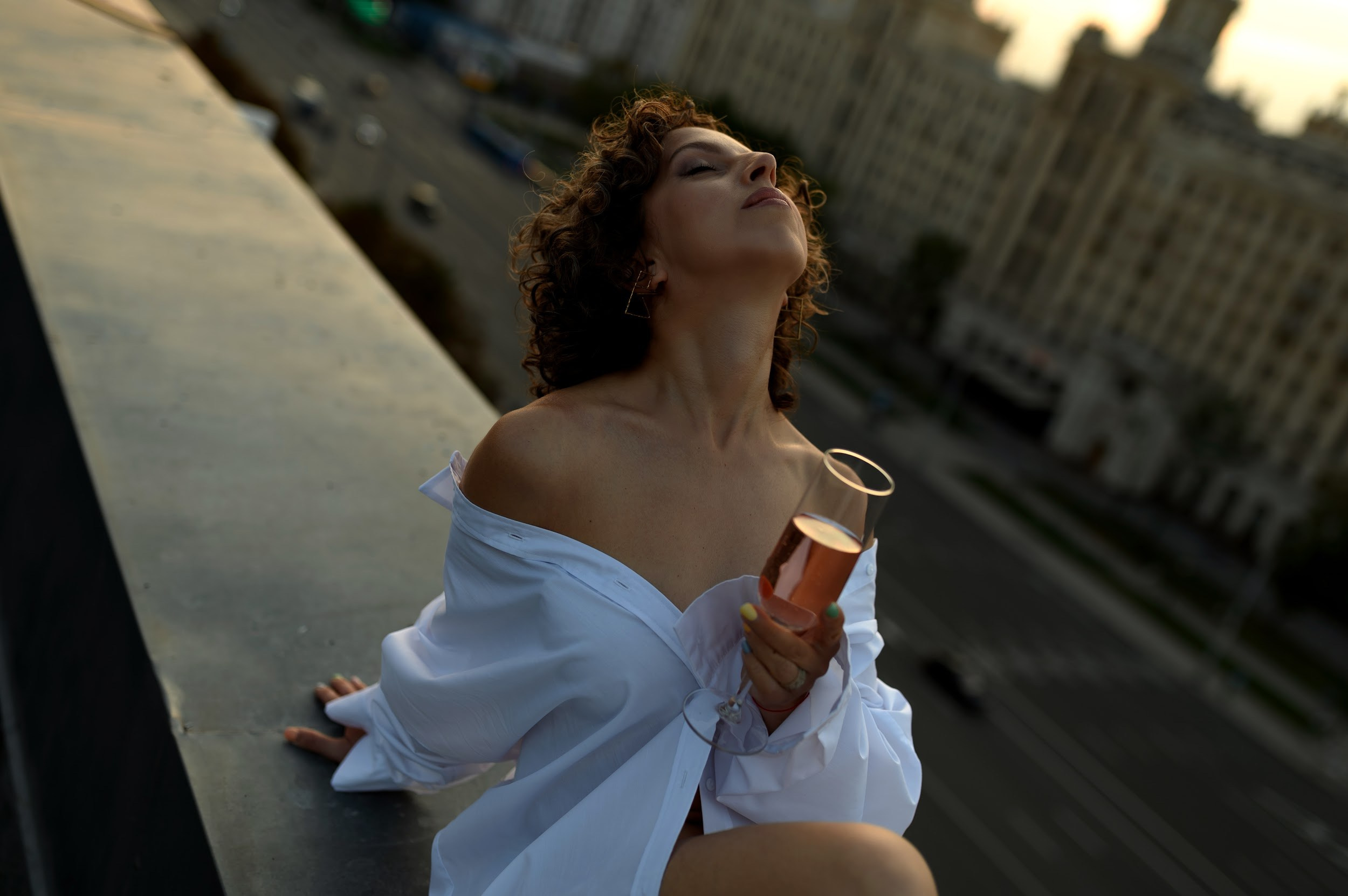 Оксана. Крыша. Фотограф Марина Росси