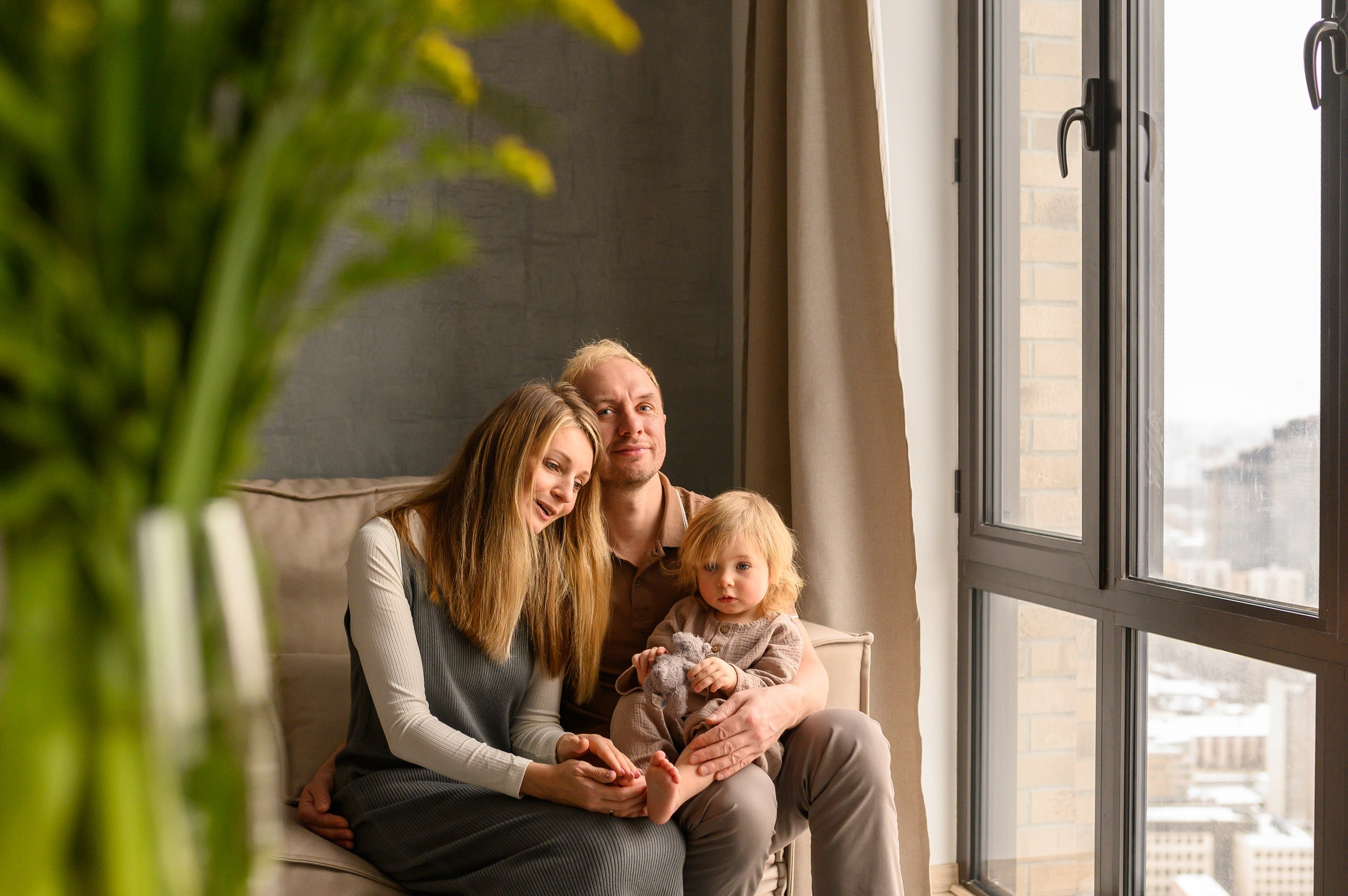 Домашняя семейная фотосессия