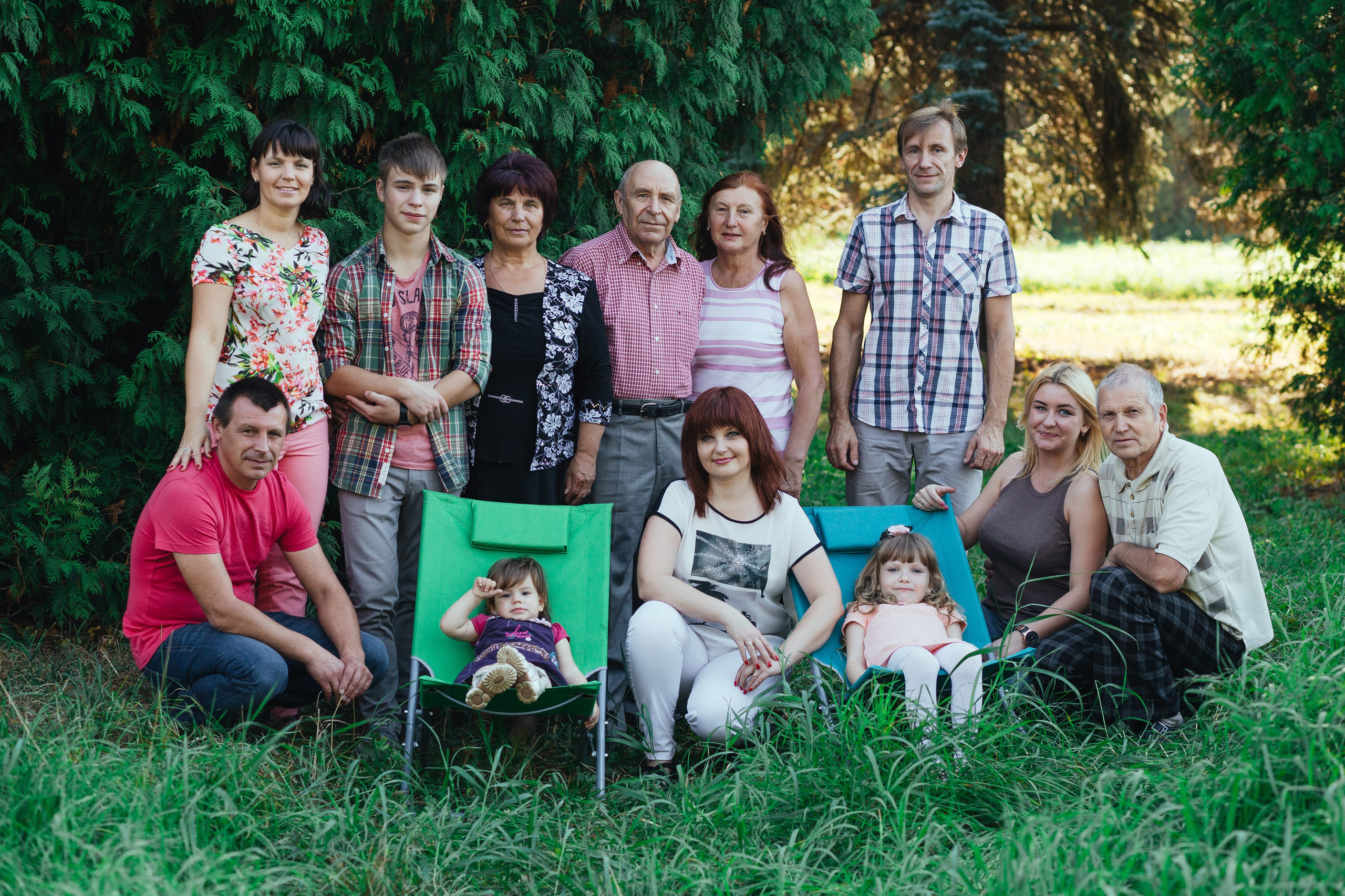 Большая дружная семья. Фотограф Вероника Кольтеева