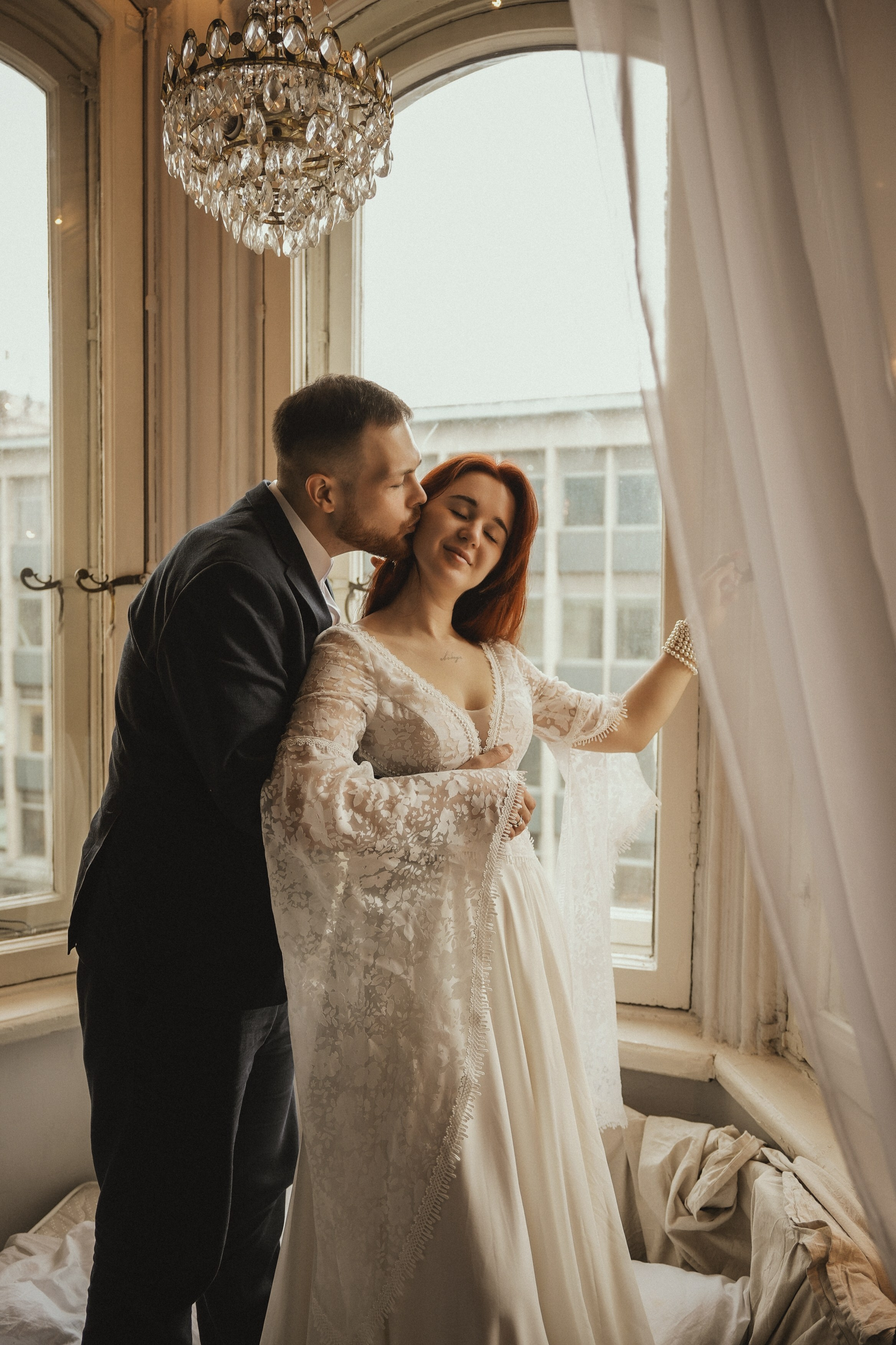 Свадебная фотосессия в Санкт-Петербурге. Дворец Бракосочетания №1. ДБ1. Исаакиевский собор. Фотосессия в студии.