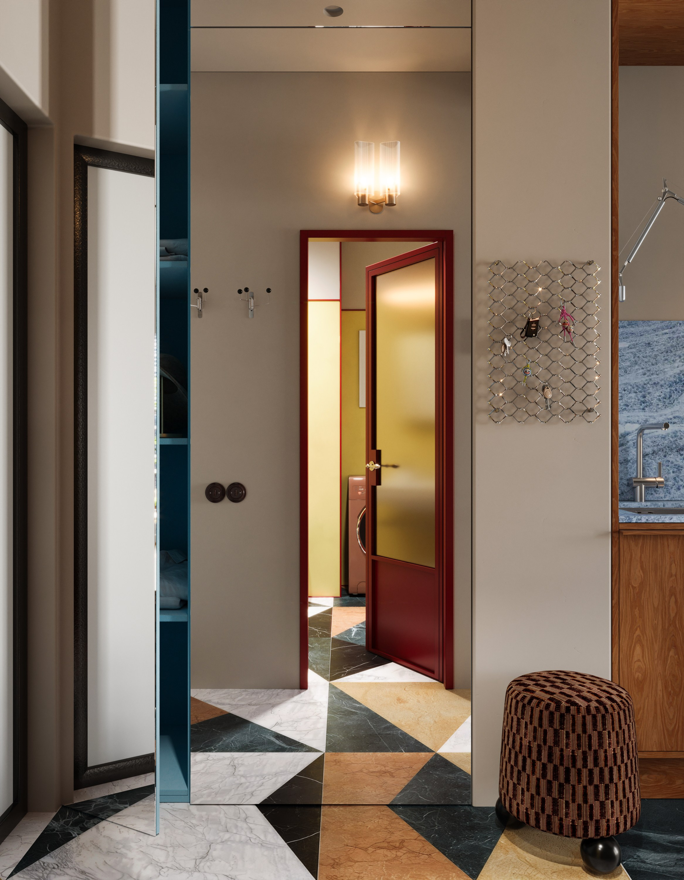 Дизайн-проект квартиры-студии (ЖК Среда на Лобачевского). KSYUSCHENKA — дизайн интерьеров в Москве, Петербурге и по всему миру