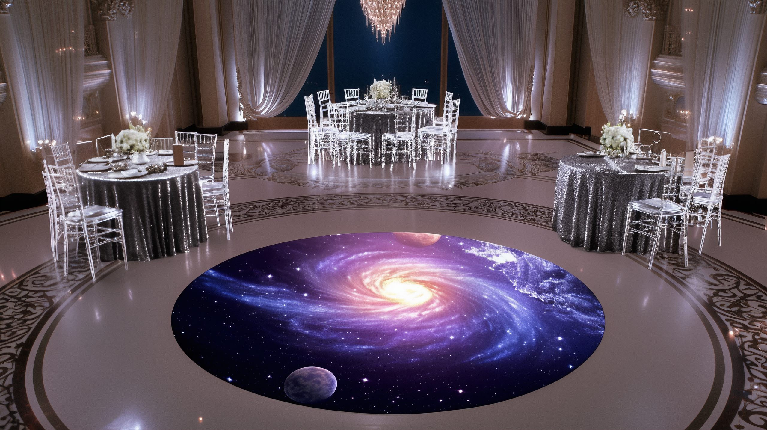 Разработка концепции декора корпоративного мероприятия в тематике «Космос» для LAZAR DECOR. Главная