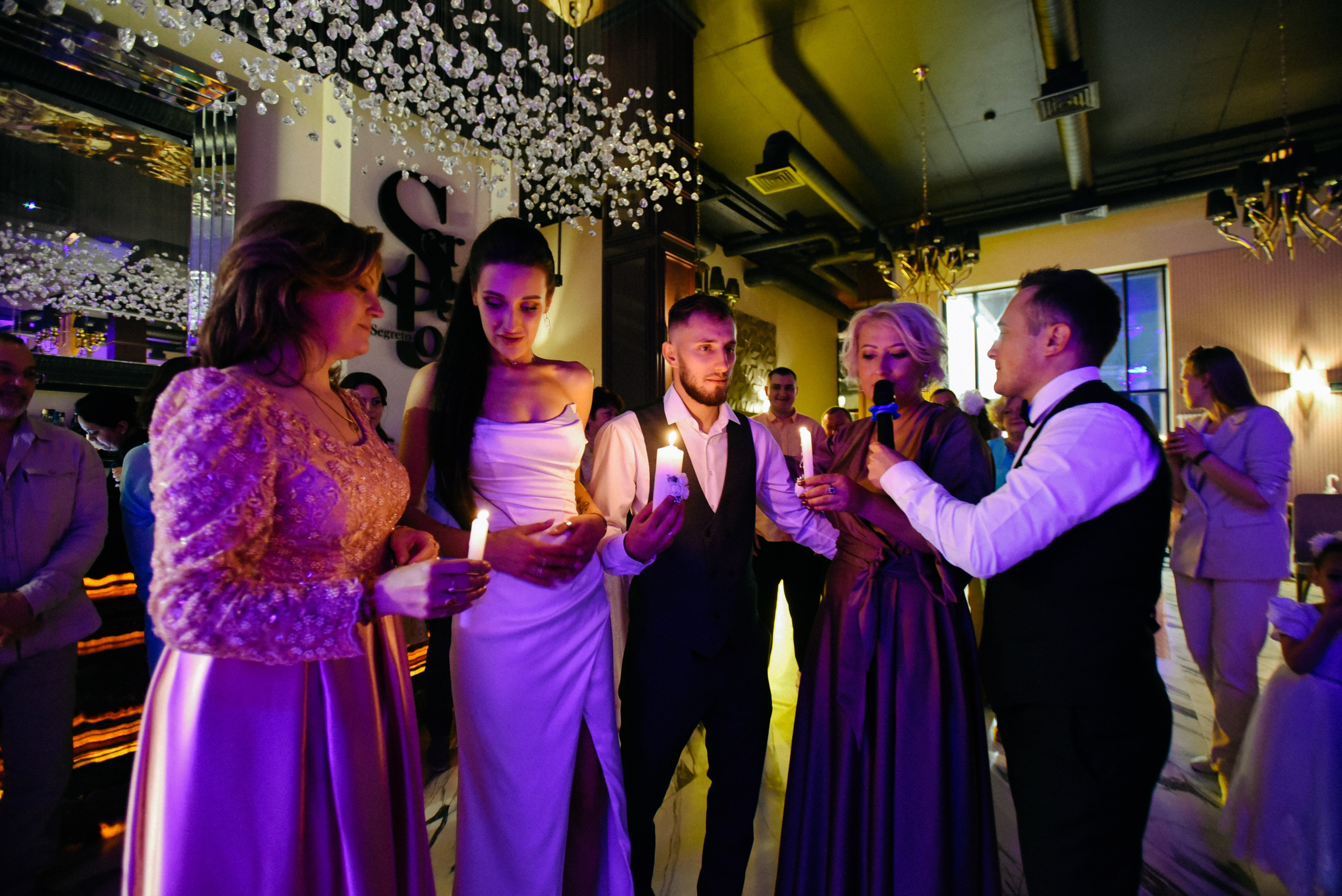 Виктор и Ангелина Банкет на 100 гостей Ресторан Segreto. Фотограф Лола Волна, город Москва