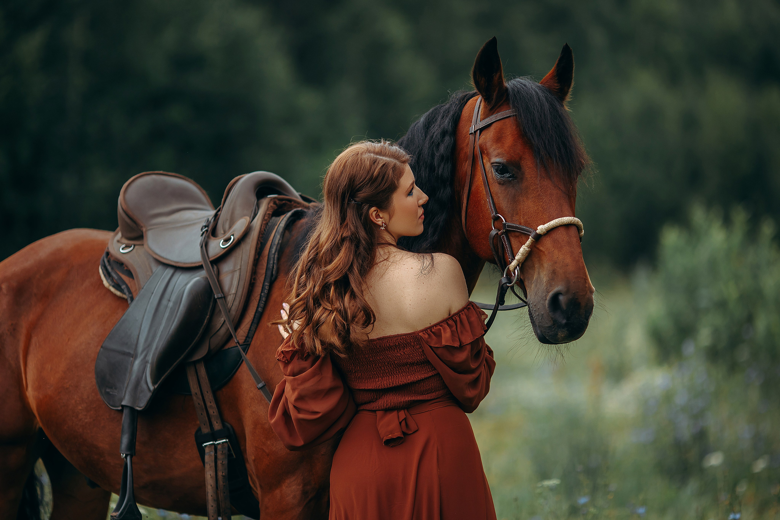Елена и Талисман. Анна Молчанова конный фотограф в Тюмени | фотосессии с лошадьми Тюмень