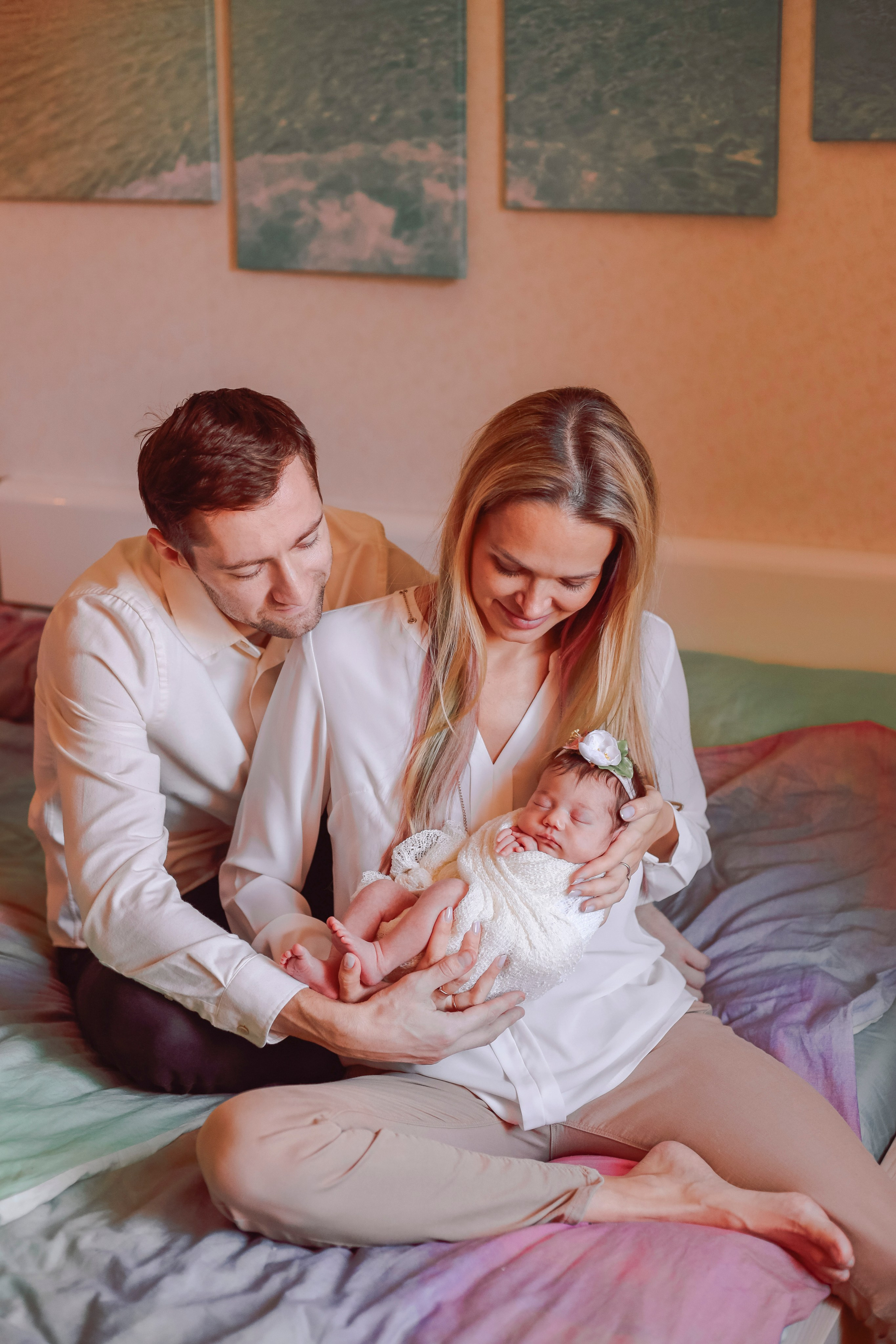Семья Алины. Семейный фотограф и фотограф новорожденных в Санкт-Петербурге Алина Фе