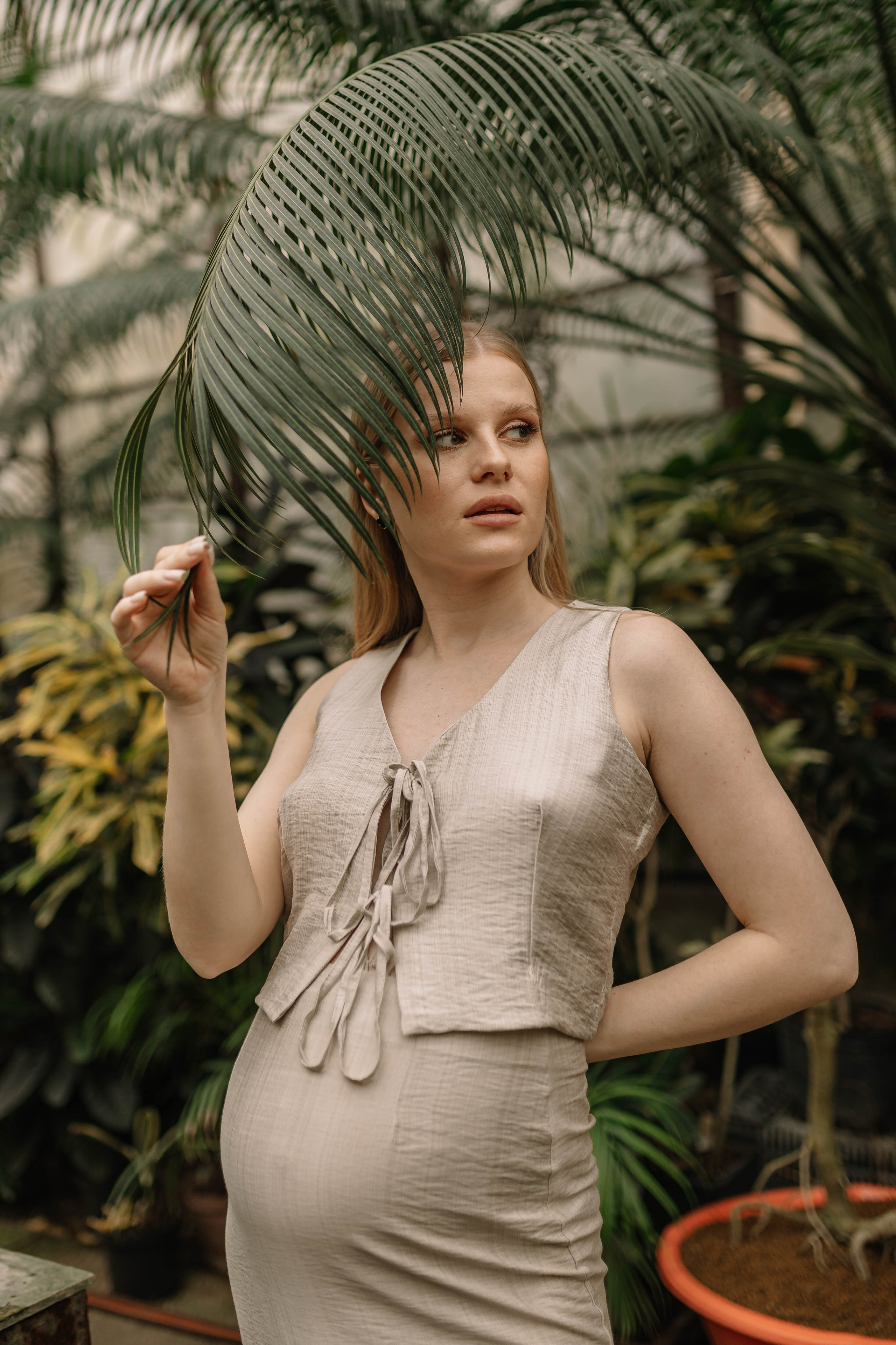 В оранжерее. Фотограф Александра Кузнецова