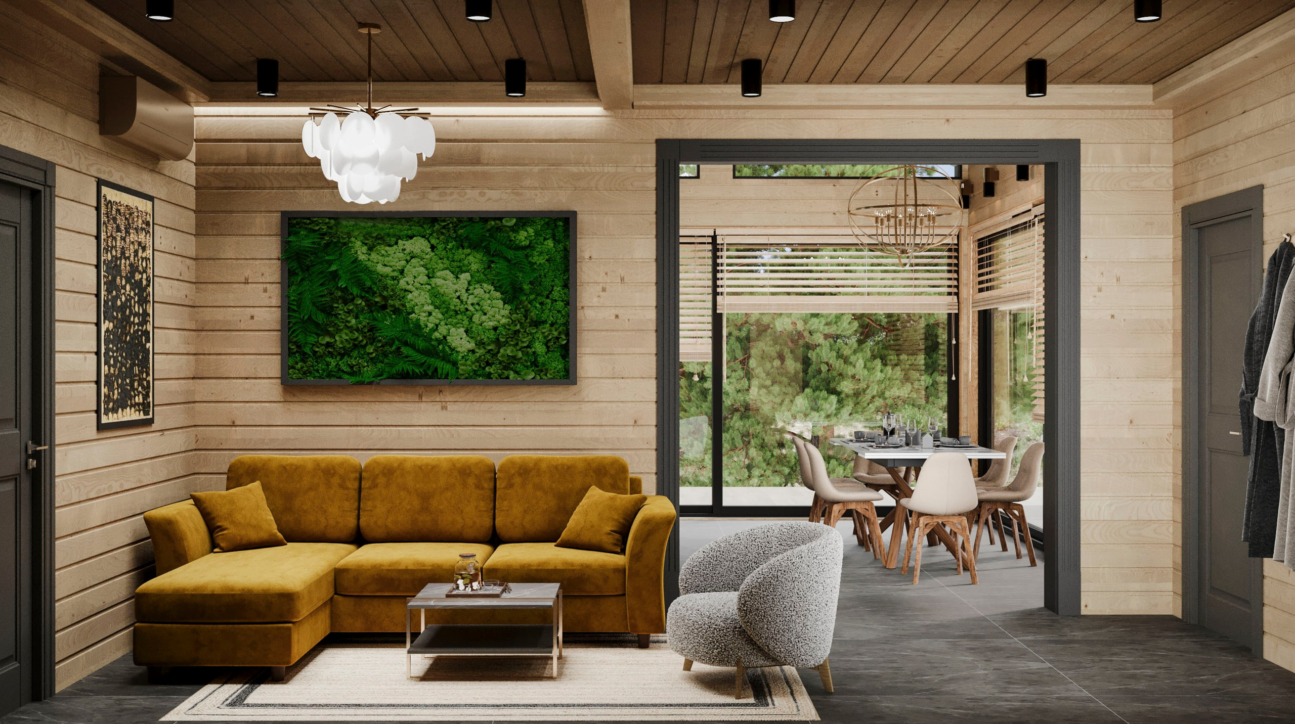 Банный комплекс в КП «Киварин ручей». Дизайнер интерьера в Санкт-Петербурге Ольга Рытаровская