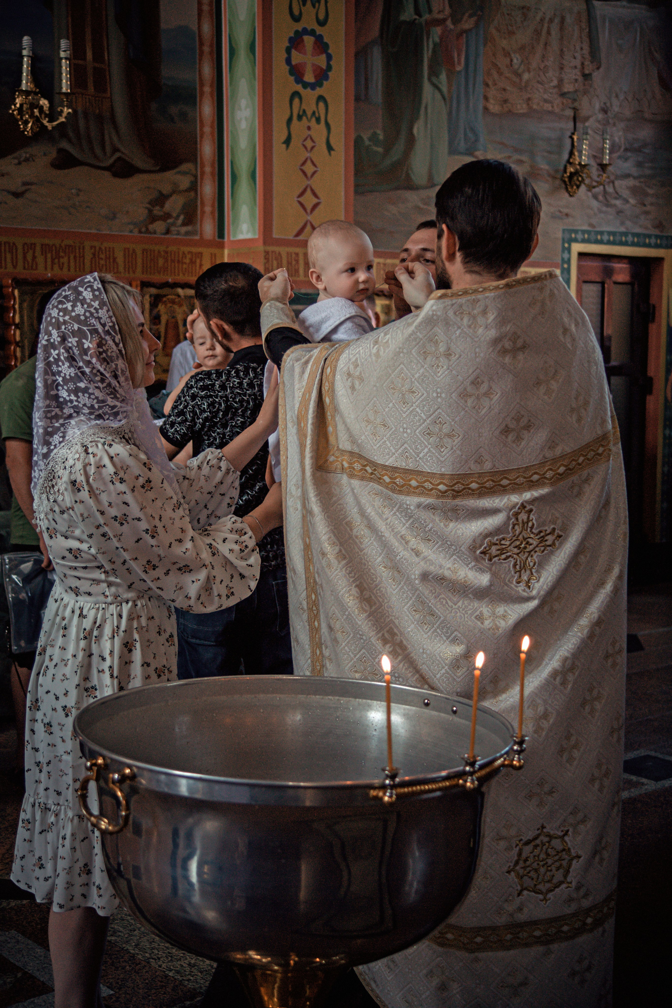 Общее крещение. Семейный и детский фотограф в Москве Ольга Кривенцова