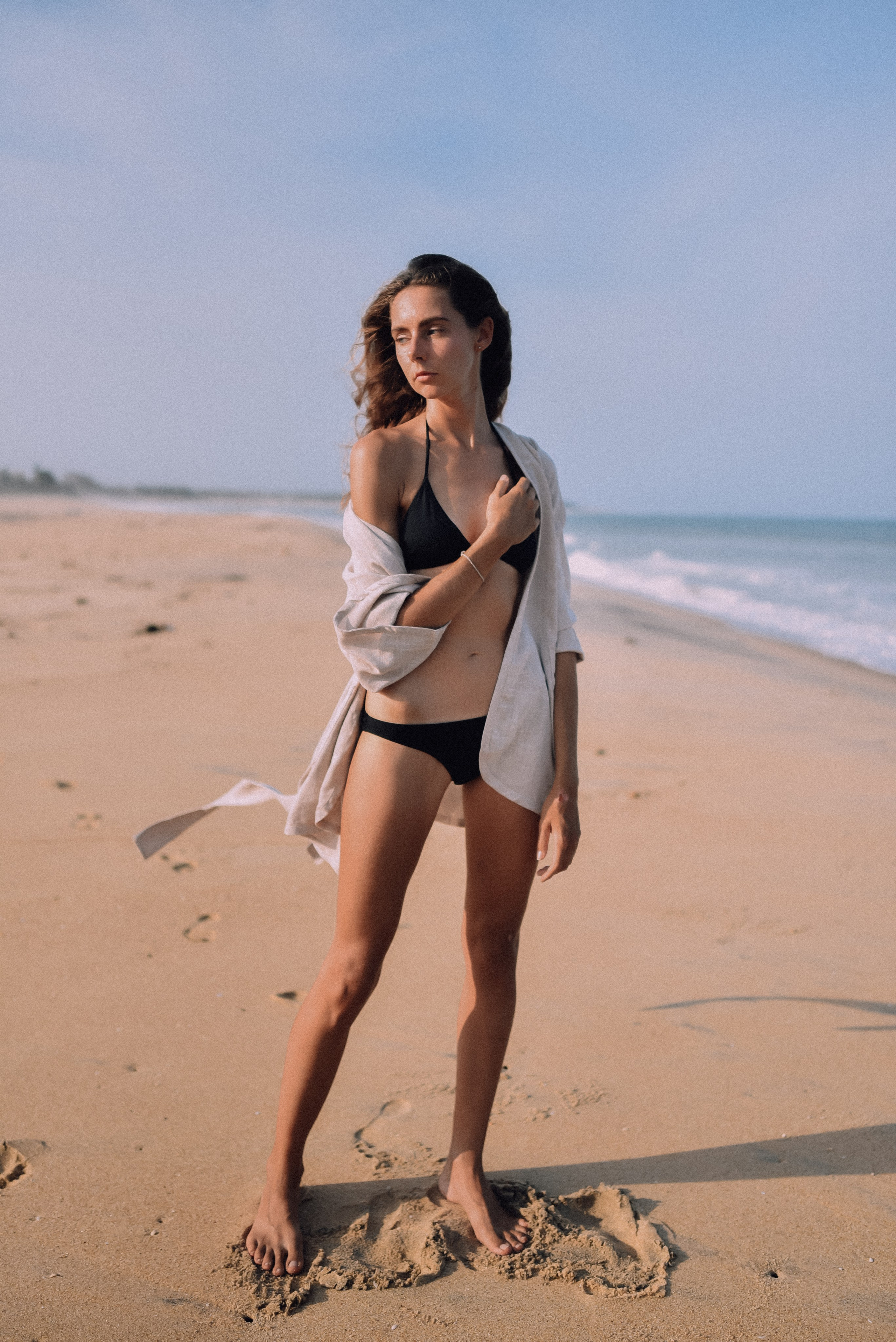 Модельные тесты на пляже Шри-Ланки | Профессиональная портфолио-съемка. Фотограф на Шри-Ланке