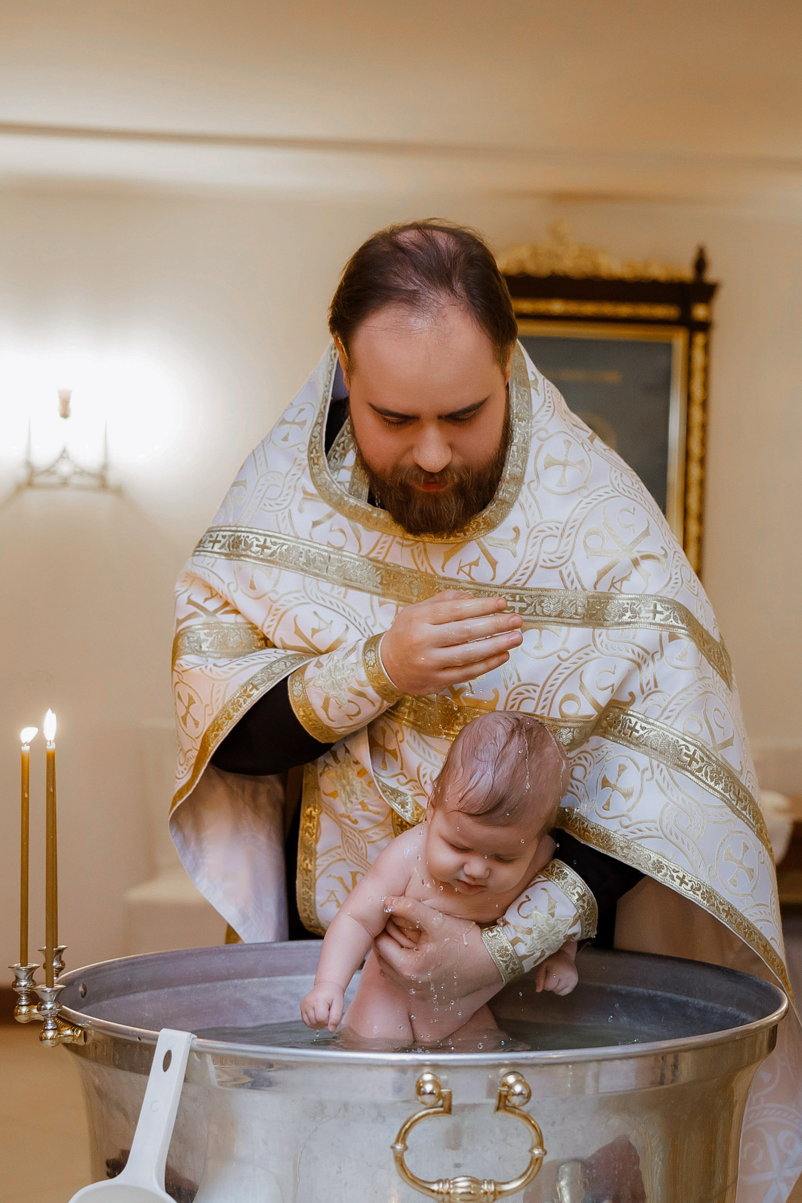 Крещение Андрея. Семейный и детский фотограф в Москве Александра Мак