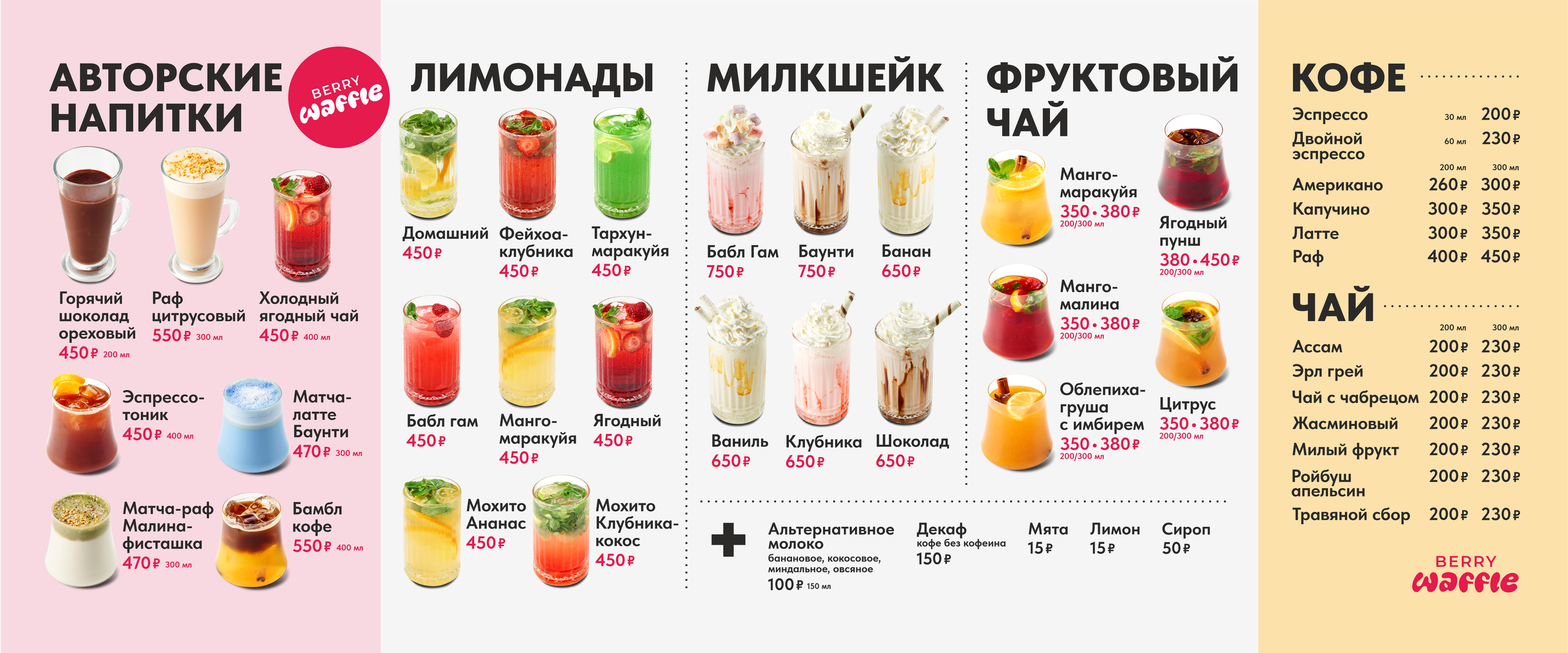 Дизайн меню