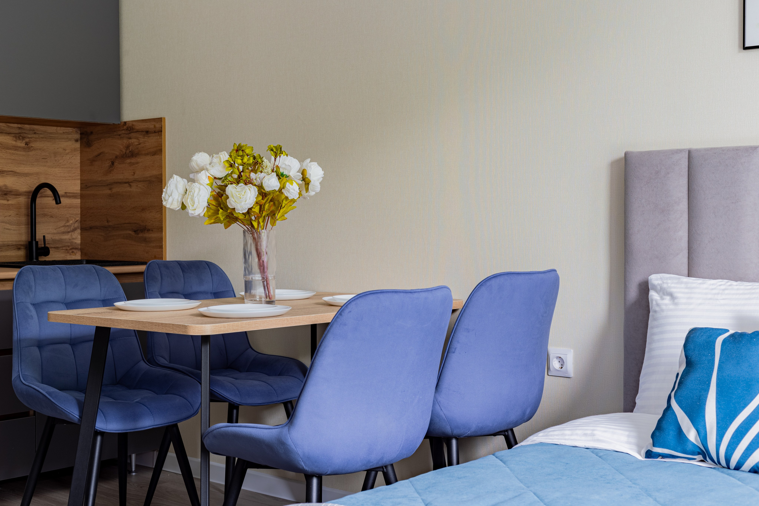 Комплектация студии с ремонтом от застройщика. Интерьерный фотограф. Хоумстейджер. Сочи/Адлер/Красная поляна