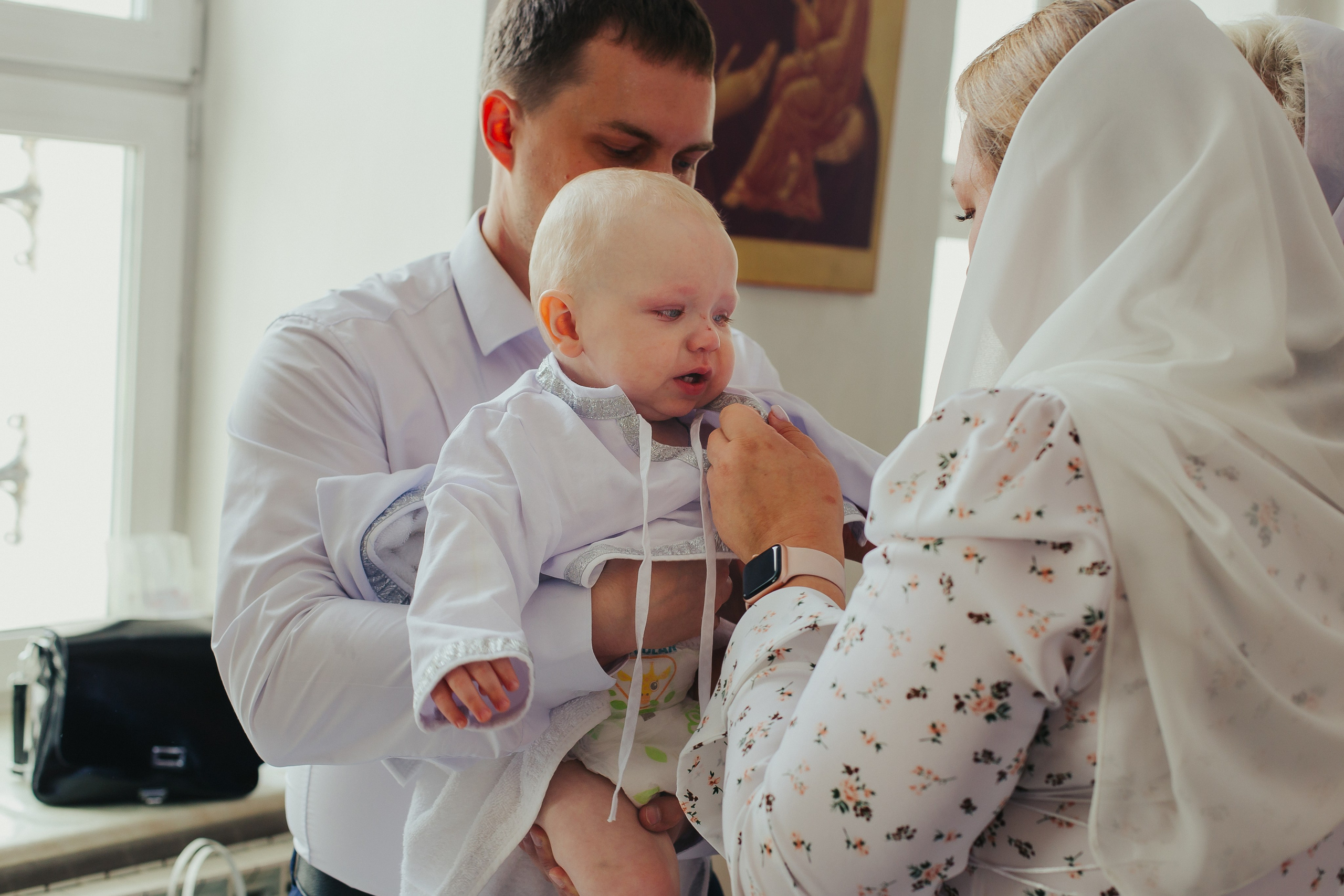 Фотосъемка Крещения в Сергиевом Посаде. Фотограф новорожденных и детский в Сергиевом Посаде Кругликова Юлия