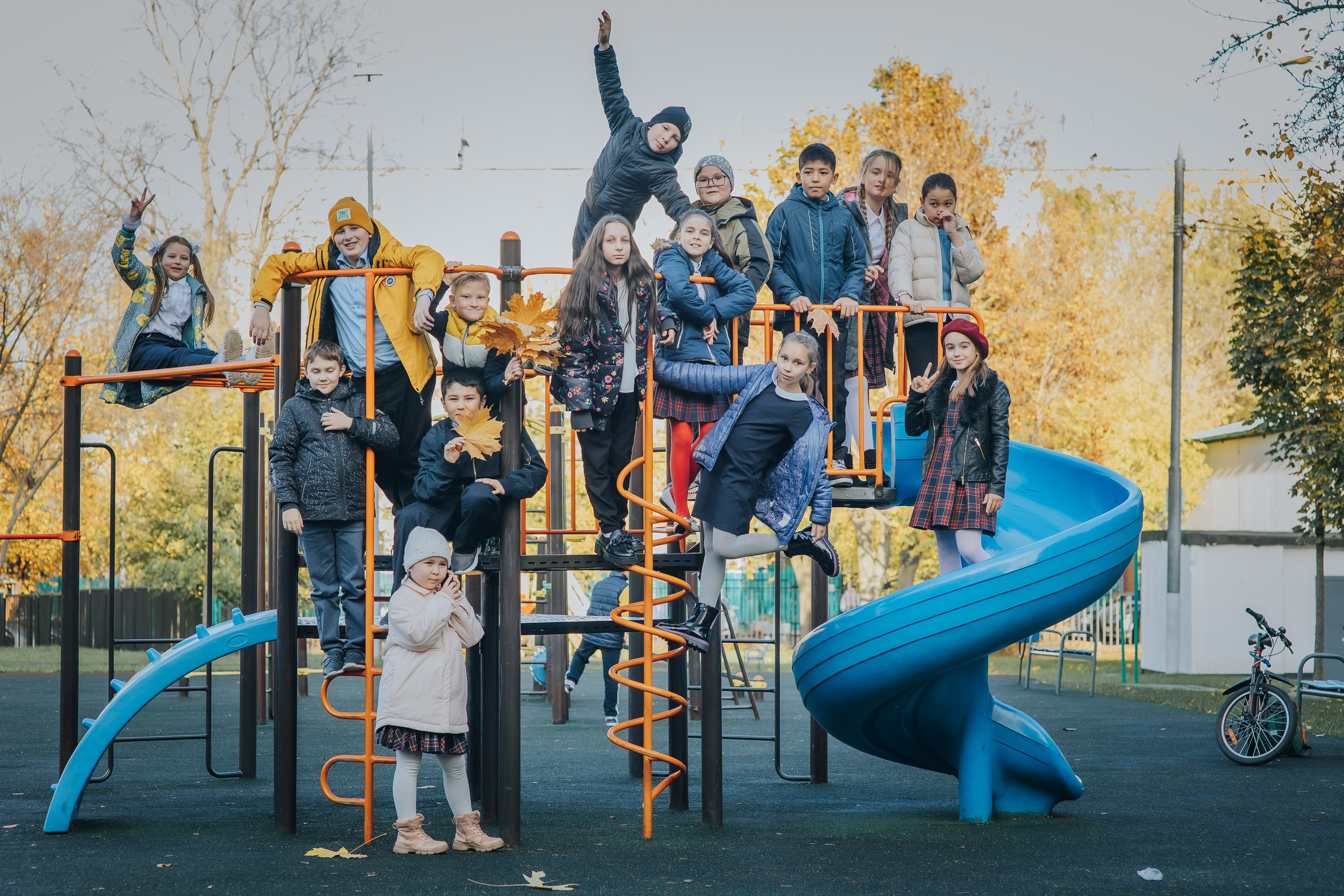 Осенняя съемка 4 класса для Выпускных альбомов. Семейный фотограф в Москве Наталья Чуб, заказать Фотокнигу