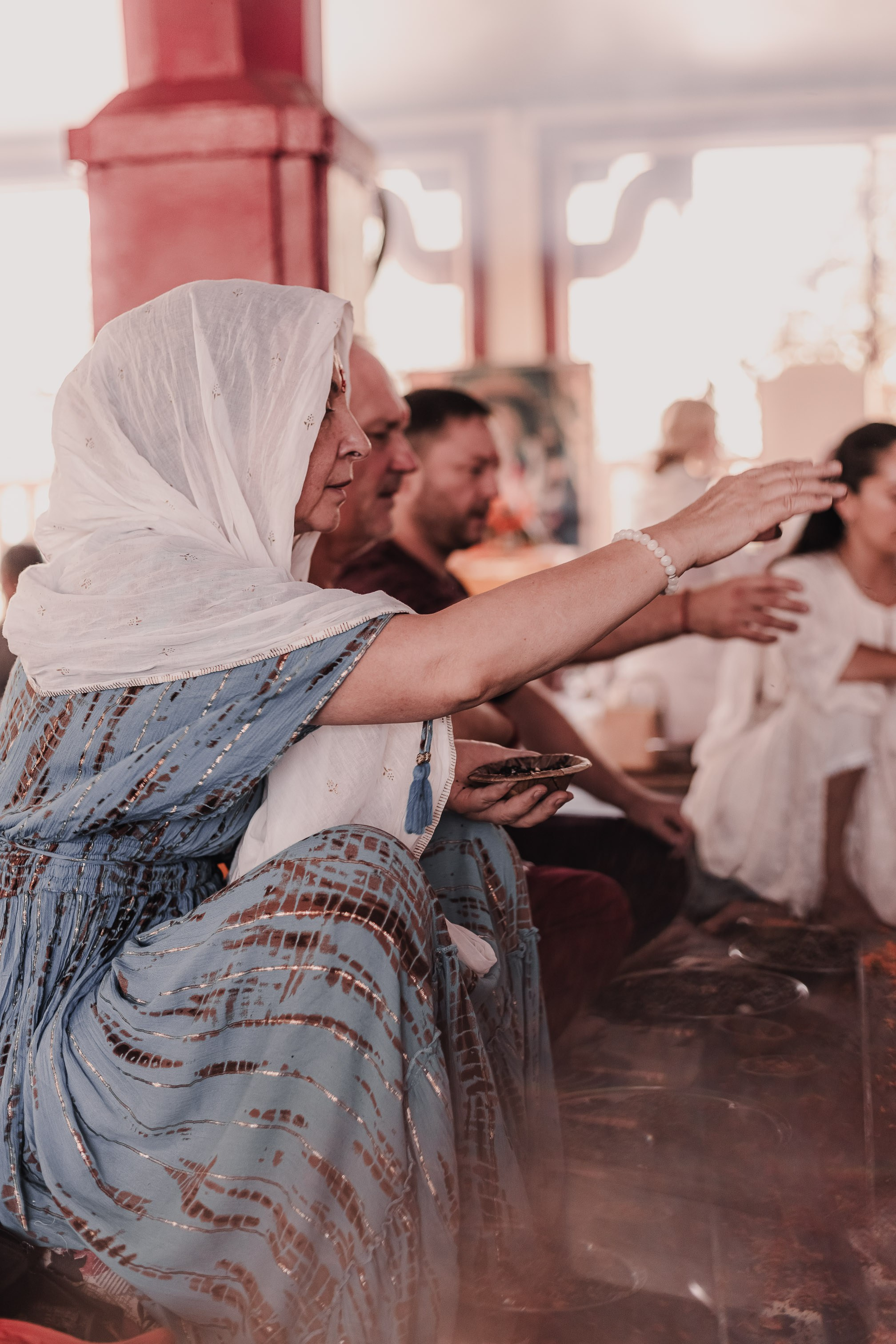 Navaratri yajna at Devraha Baba Ji ashram. Мариам Багдасарян