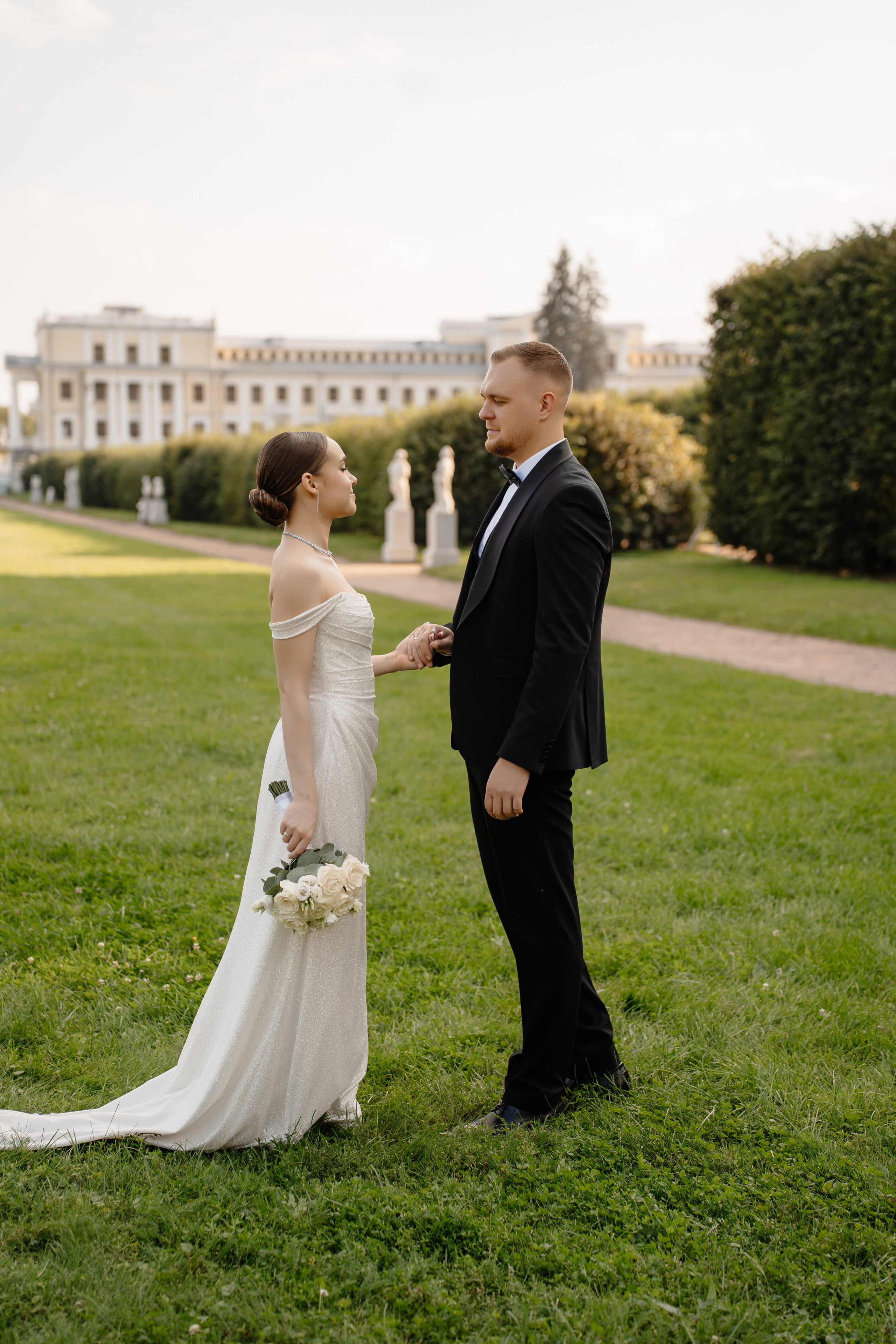 Фотосессия на свадьбу в усадьбе Архангельское Москва