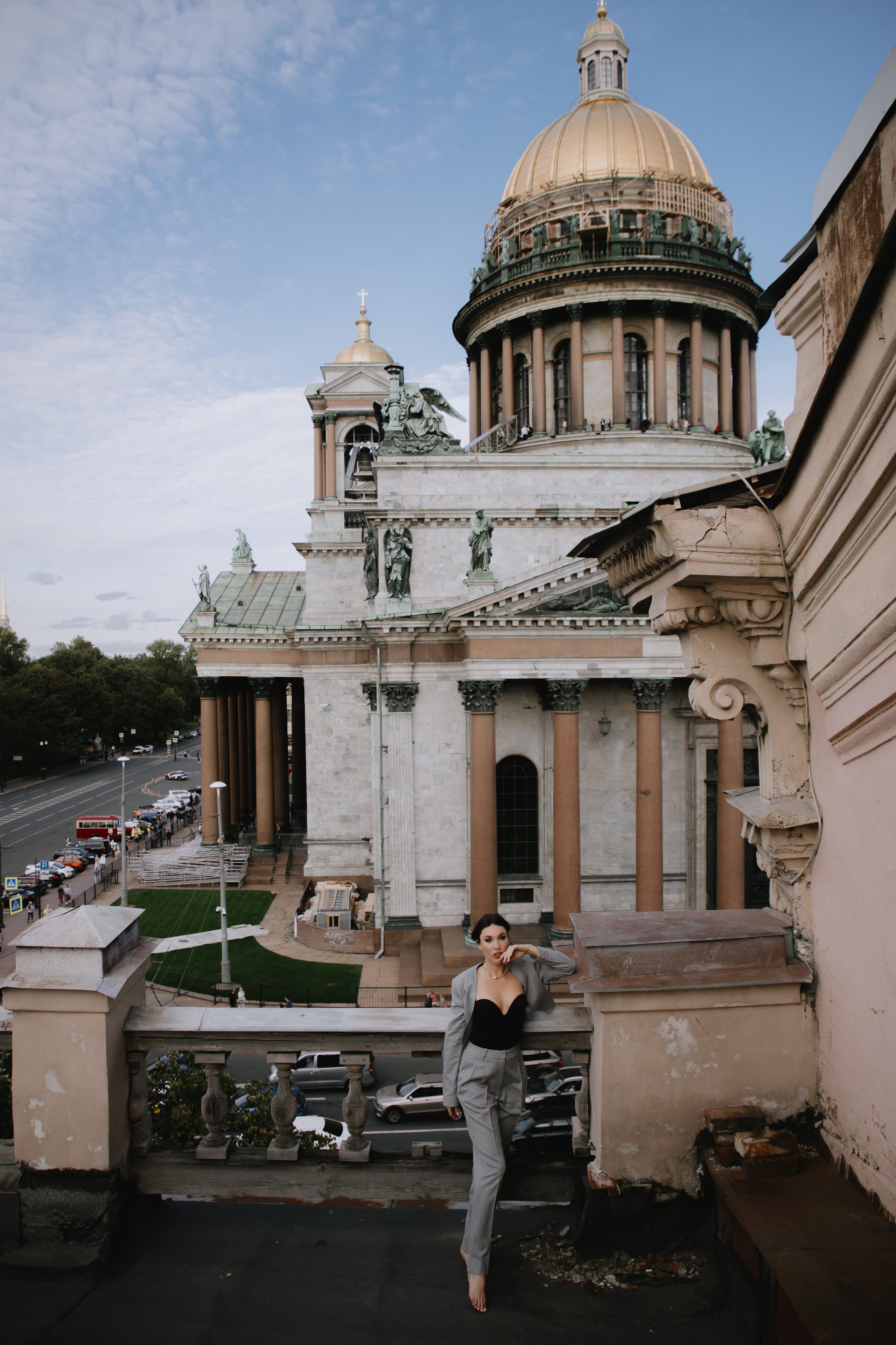 Вероника (съемка на крыше). Фотограф в Москве и Санкт-Петербурге Дарина