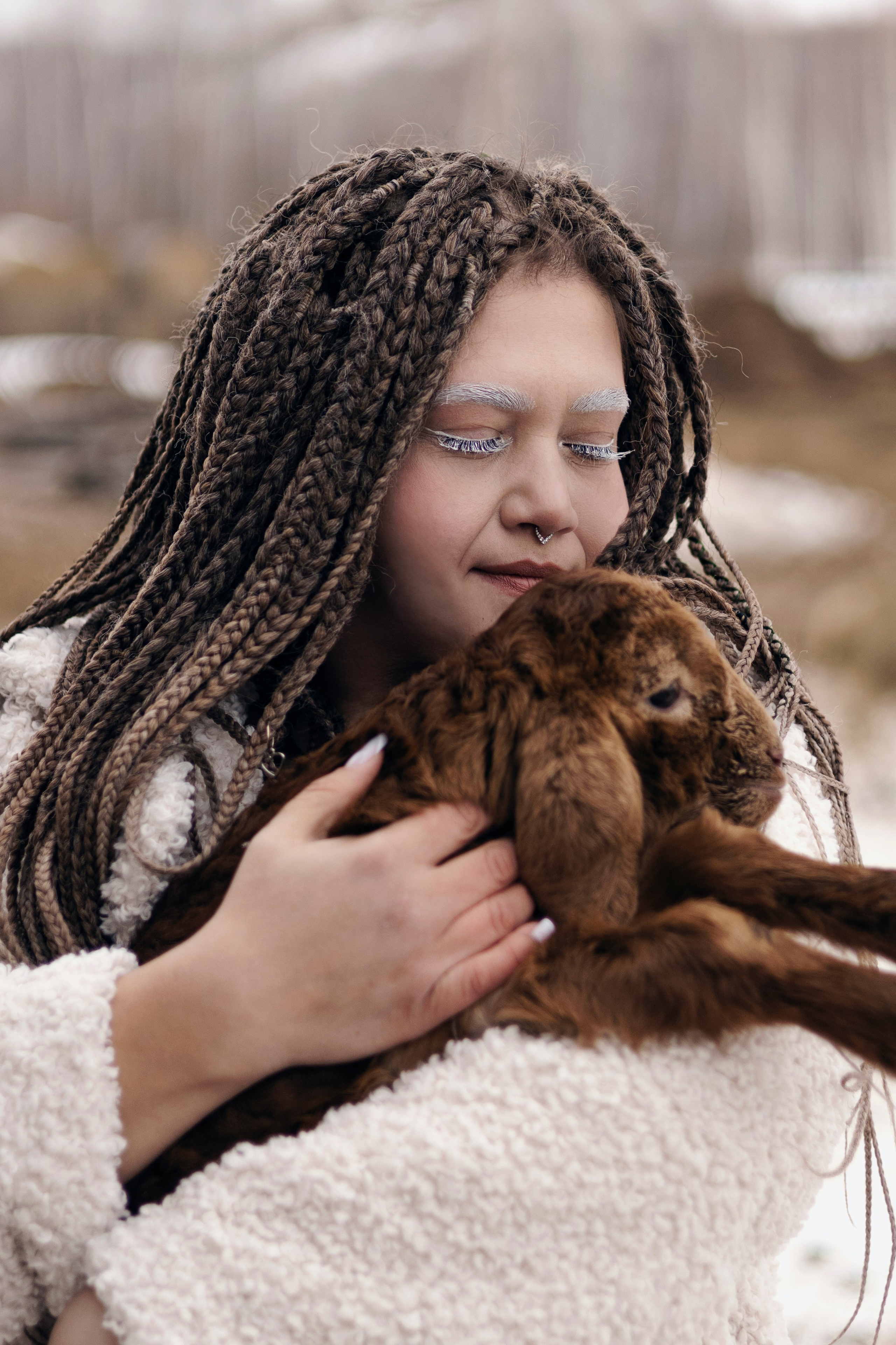 Портрет с животными. Портретный фотограф в Норильске Ирина Маникова