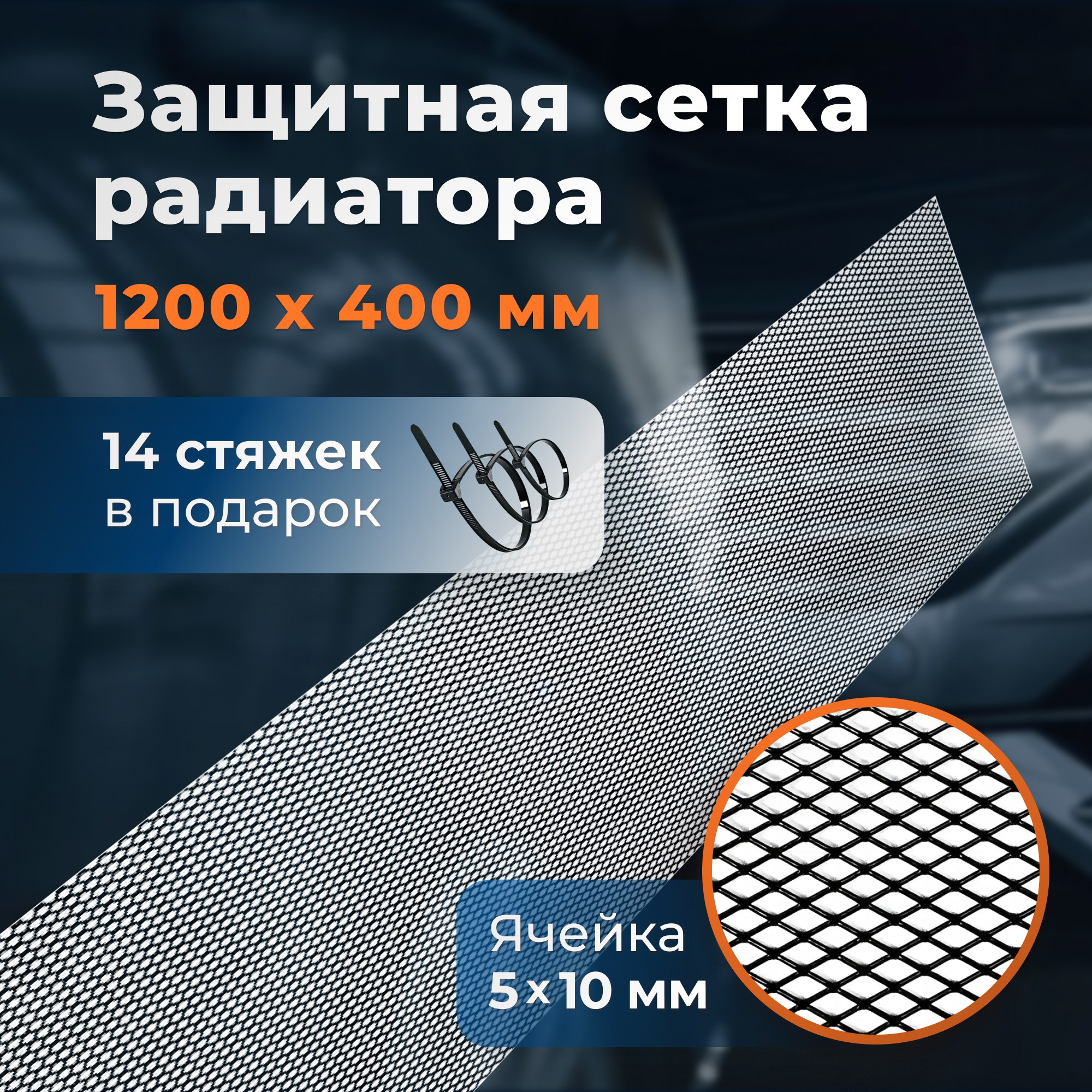 Инфографика для маркетплейсов: защитная сетка радиатора. Маркетолог в Москве, специалист по коммуникациям и рекламе Аня Смоляга