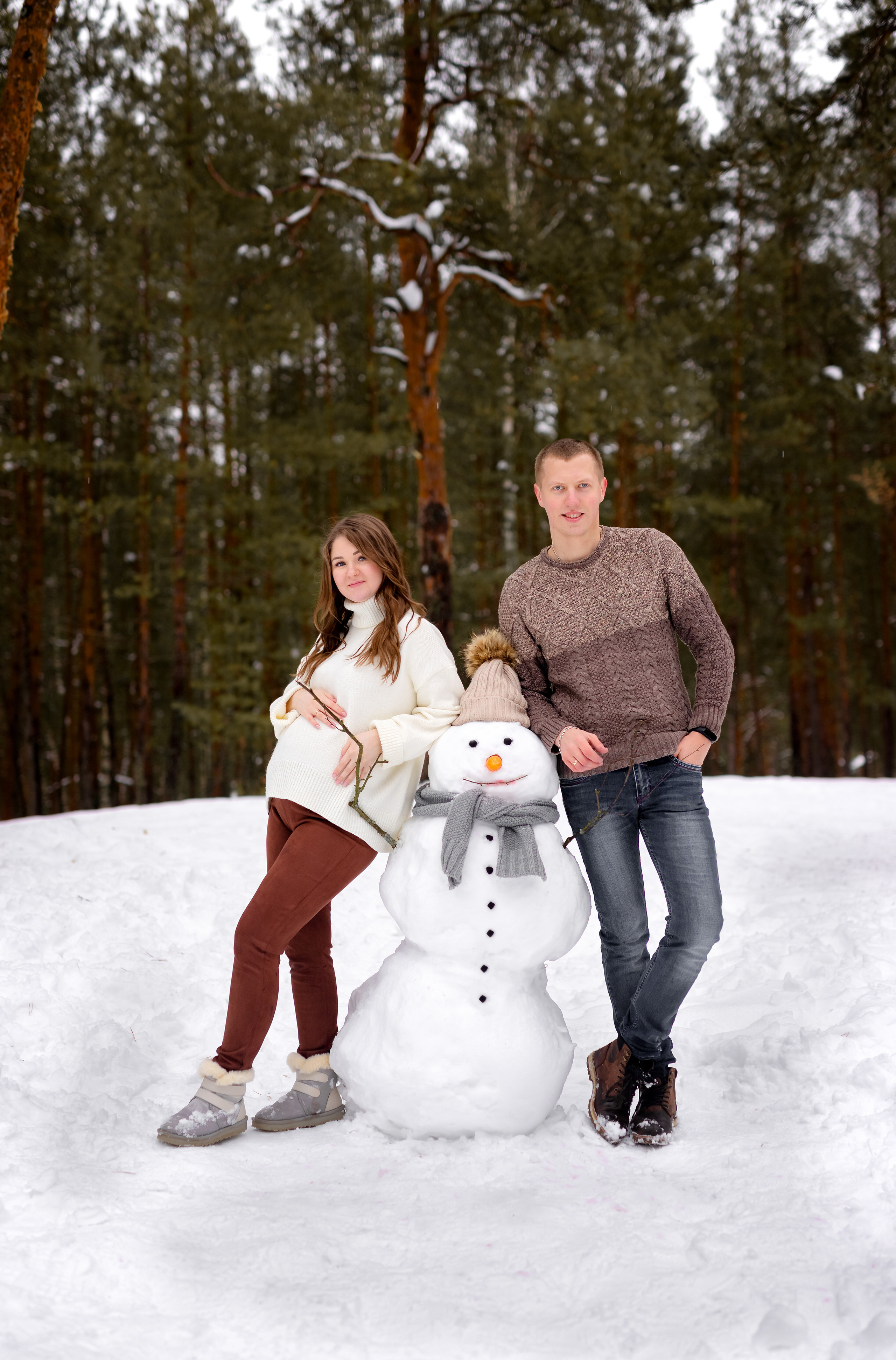 Семейный снеговик. Фотокомпания «Алые паруса» выпускные альбомы Москва и МО