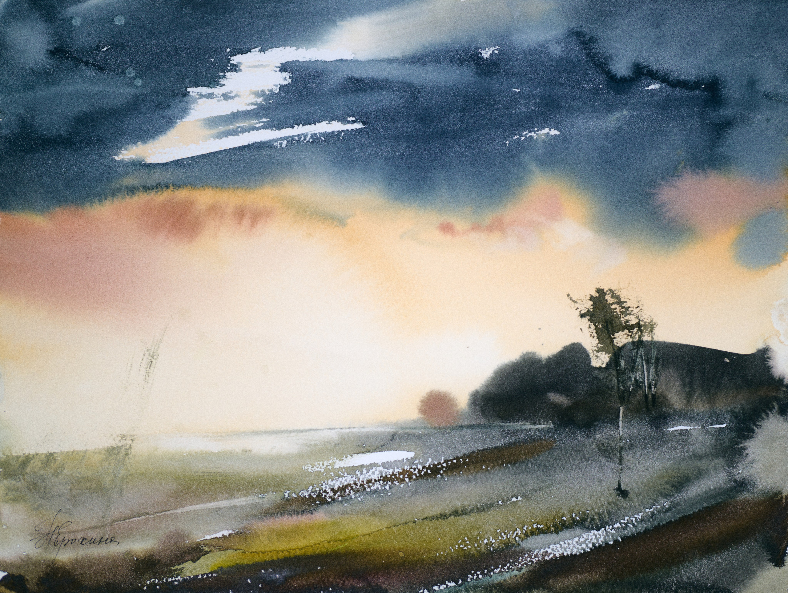 Пейзаж 4 (30×40 см) 4 000 р. ГАЛЕРЕЯ