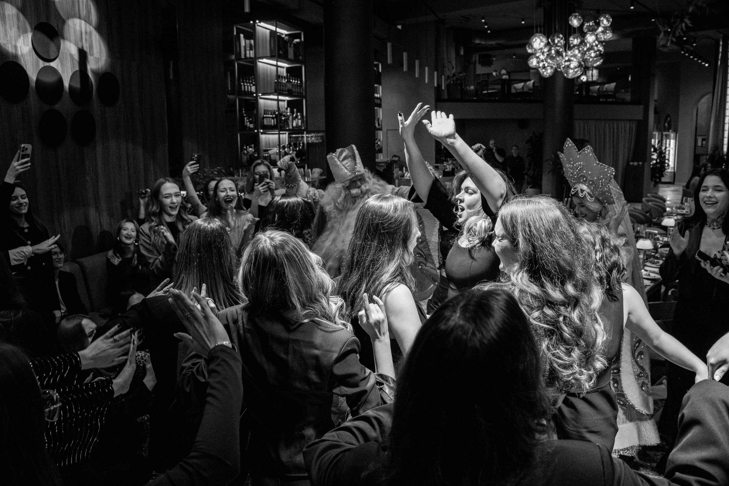 Новогодний корпоратив Альфа-Банк, ресторан Журавли