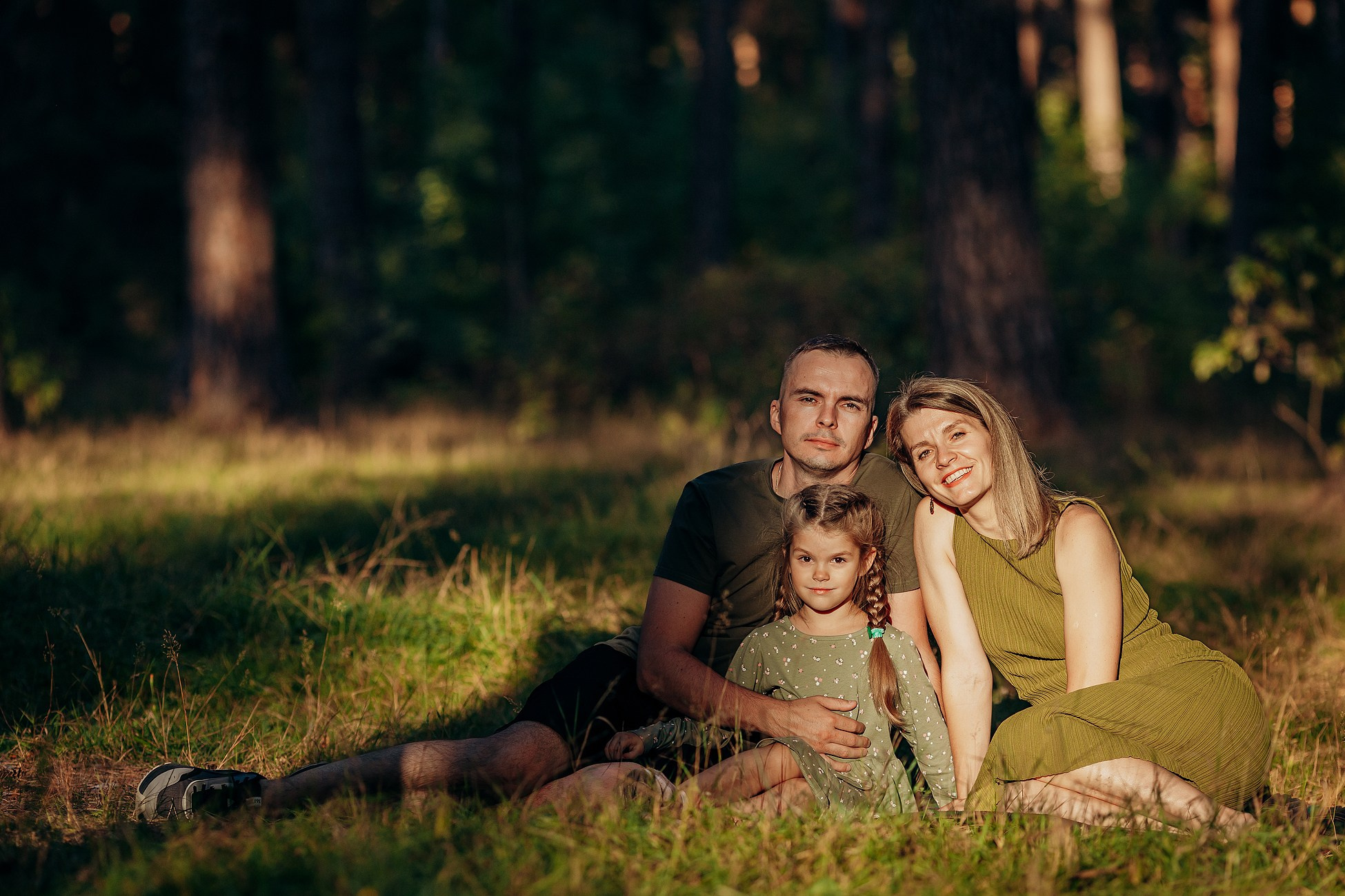 Прогулка в сосновом лесу. Семейный фотограф в Пензе Мария Левина