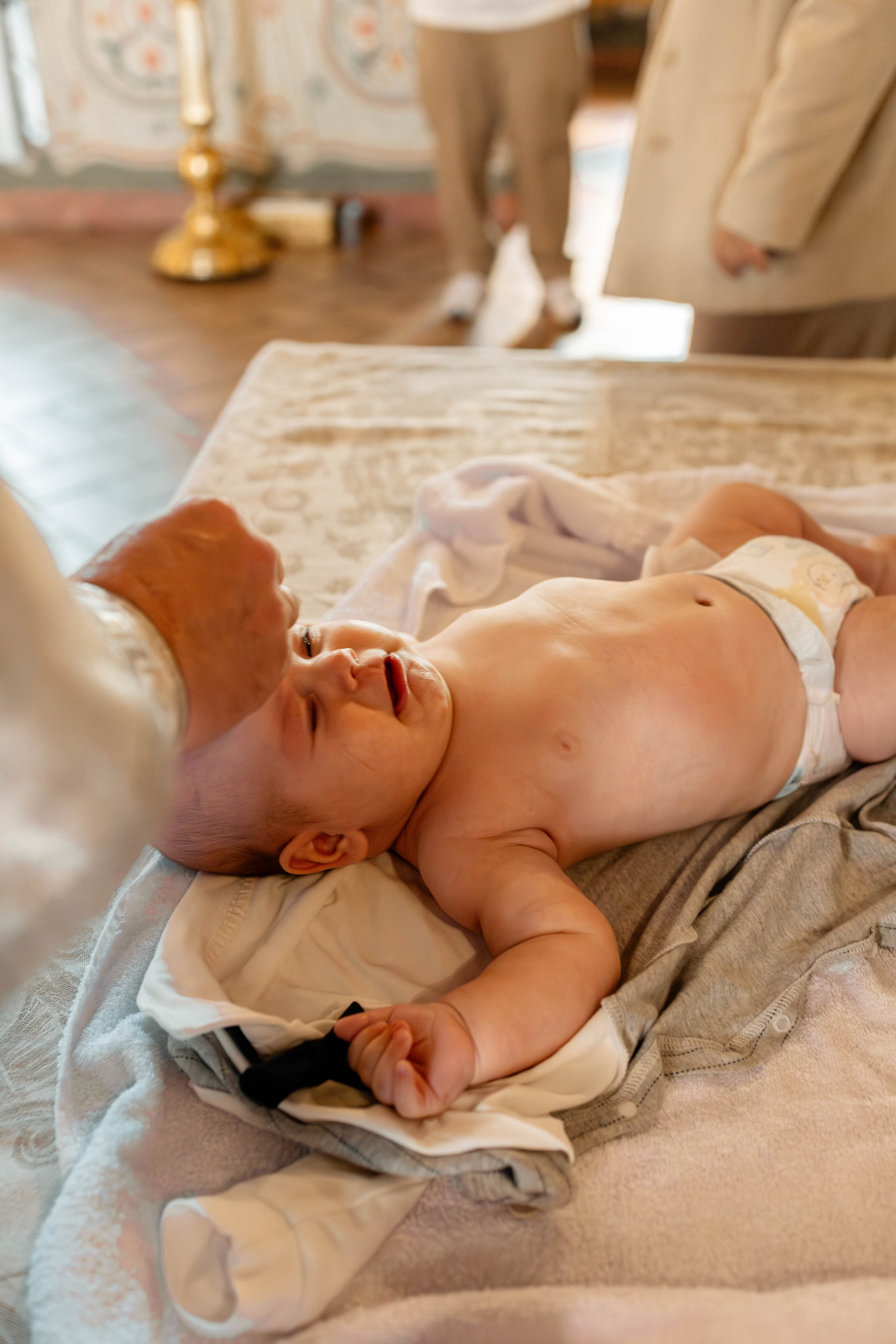 Таинство Крещения Евгения. Фотограф новорождённых Newborn Москва