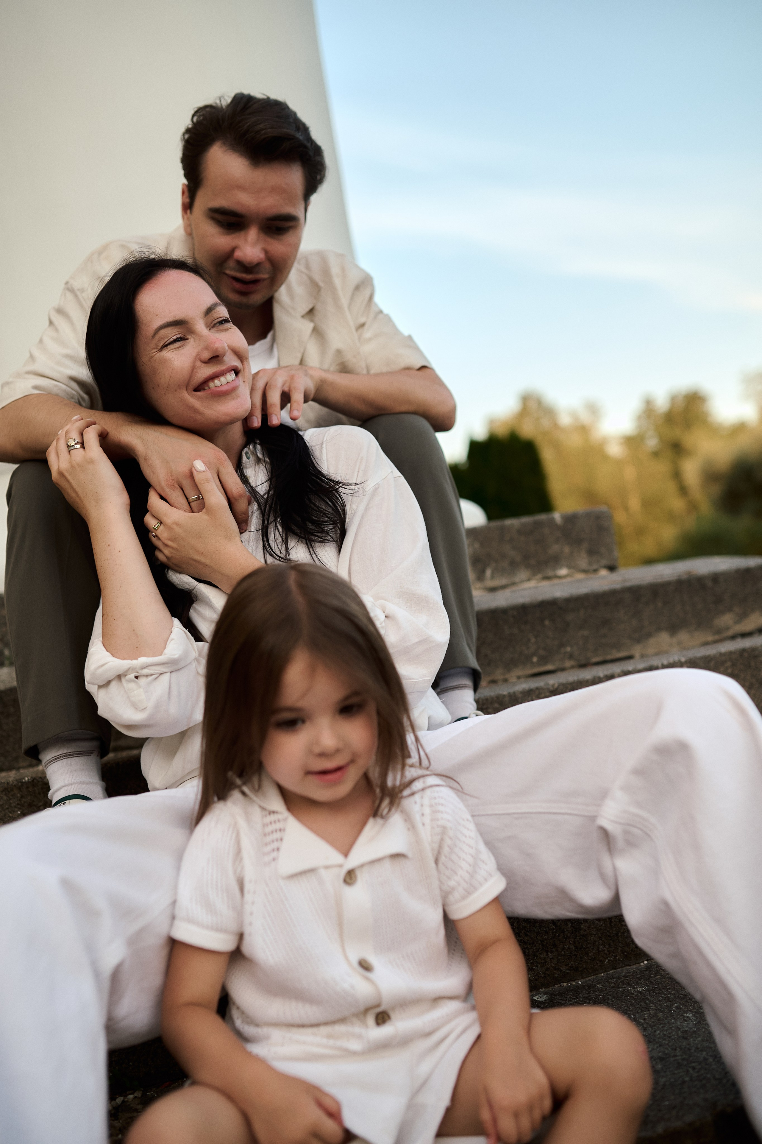 Рохус, Юля и Оливия в парке Останкино. Семейный и свадебный lifestyle-фотограф в Москве Мария Петрова