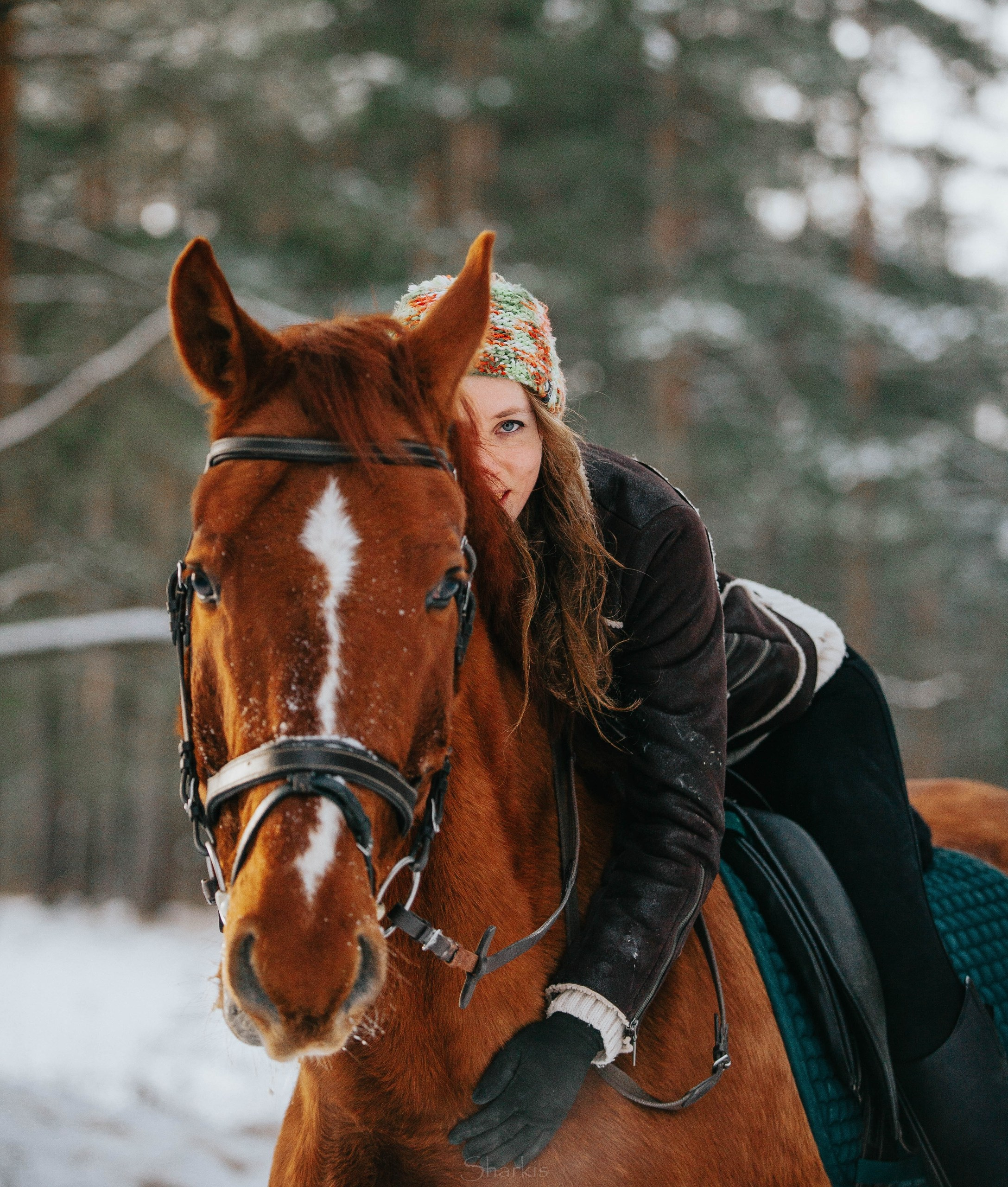Ирина и Гепард. Фотограф Елизавета Филатова