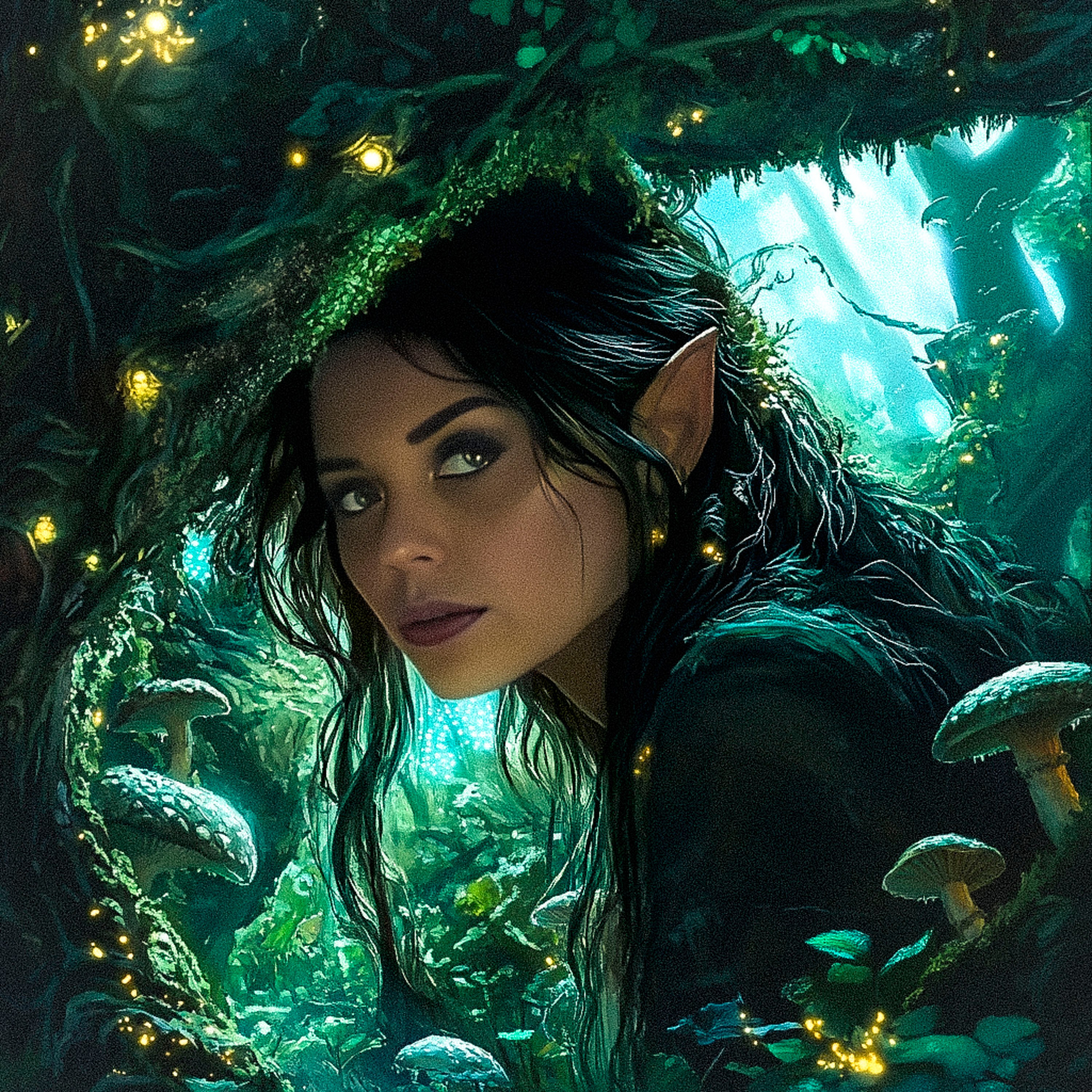 Нейрофотосессия для Марии. Лесной сказочный образ. ФотоХудожник Харитонова Ирина г. Санкт-Петербург