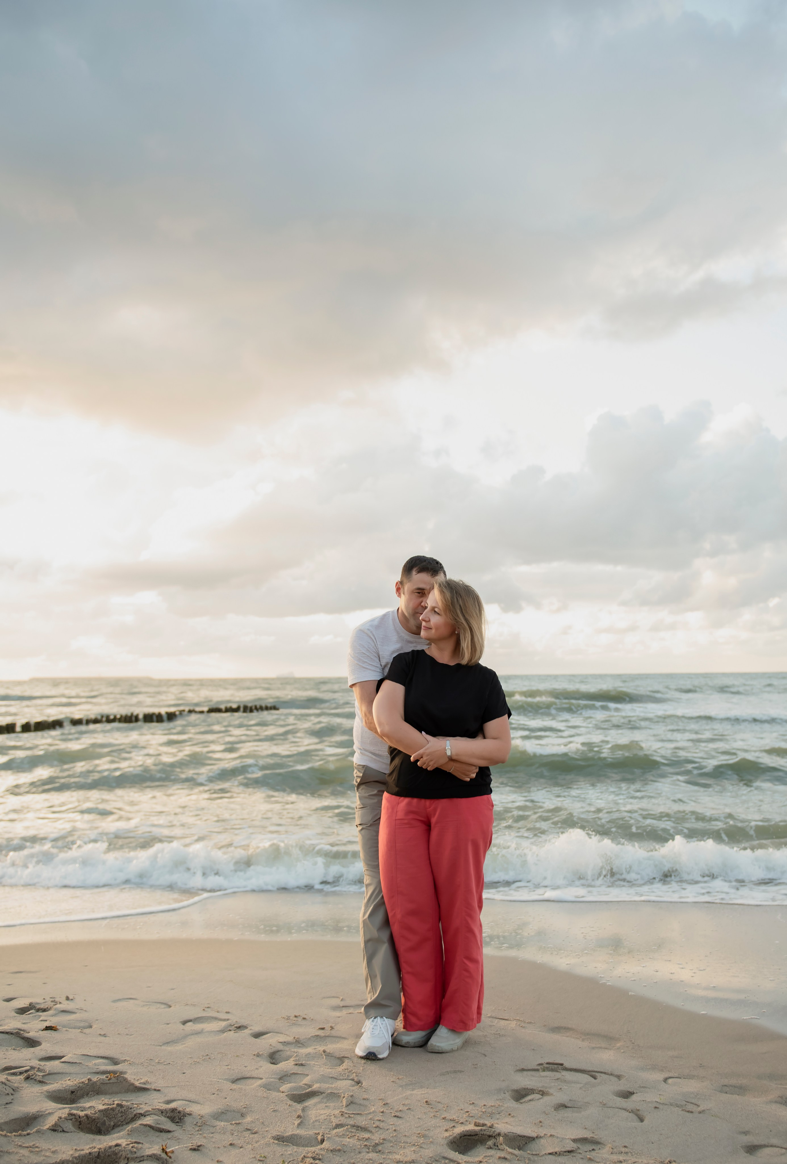 Семейная съёмка на берегу моря. Фотограф Зеленоградск