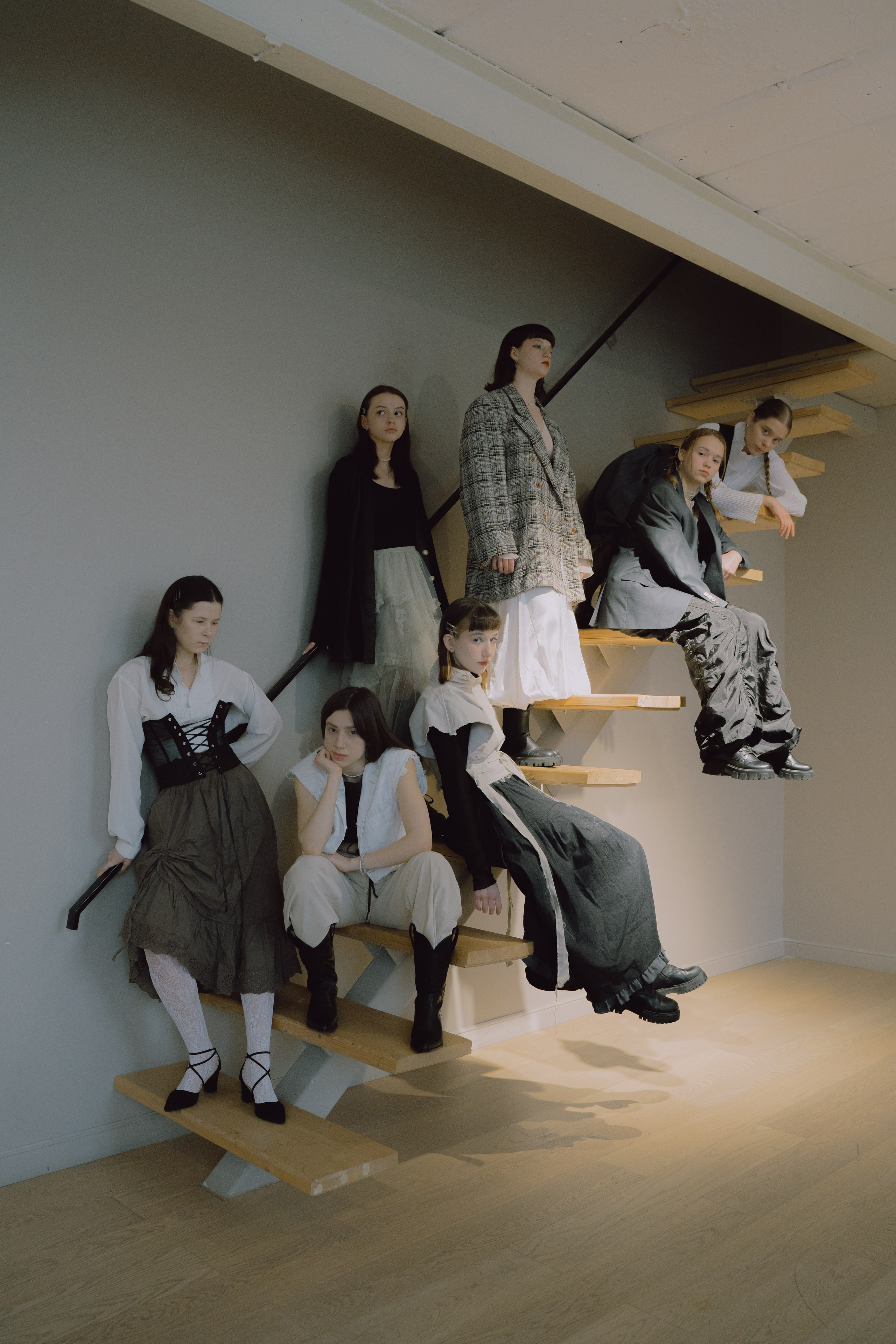 Концептуальная групповая фотосессия в студии Москва