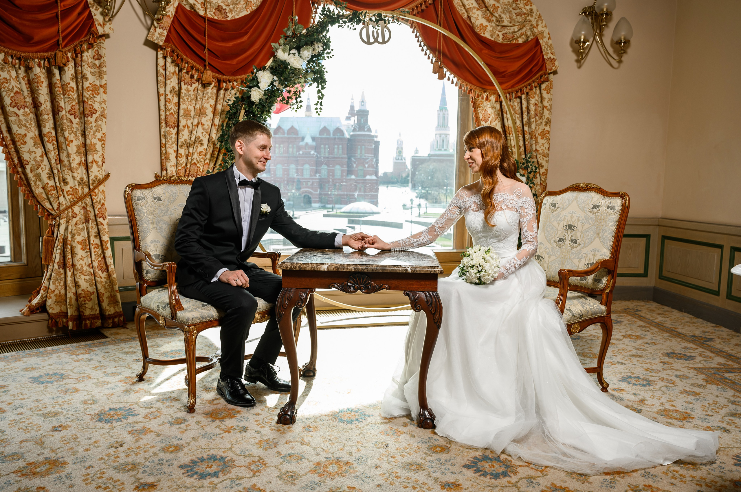 Регистрация брака в гостинице Националь. Свадебный фотограф Москва Юрий Кульман