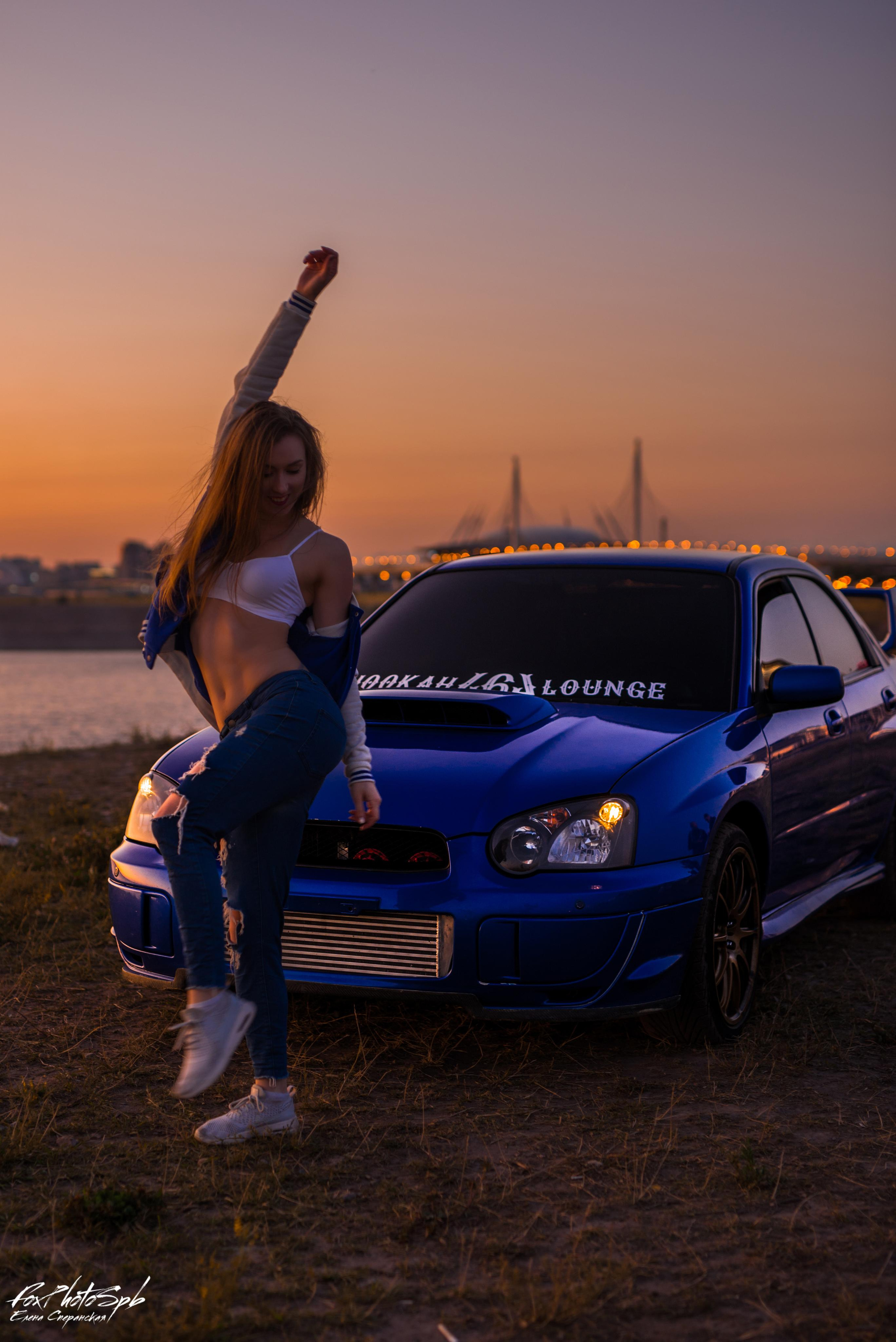 Тина и subaru. Фотограф в Санкт-Петербурге и Ленинградской области