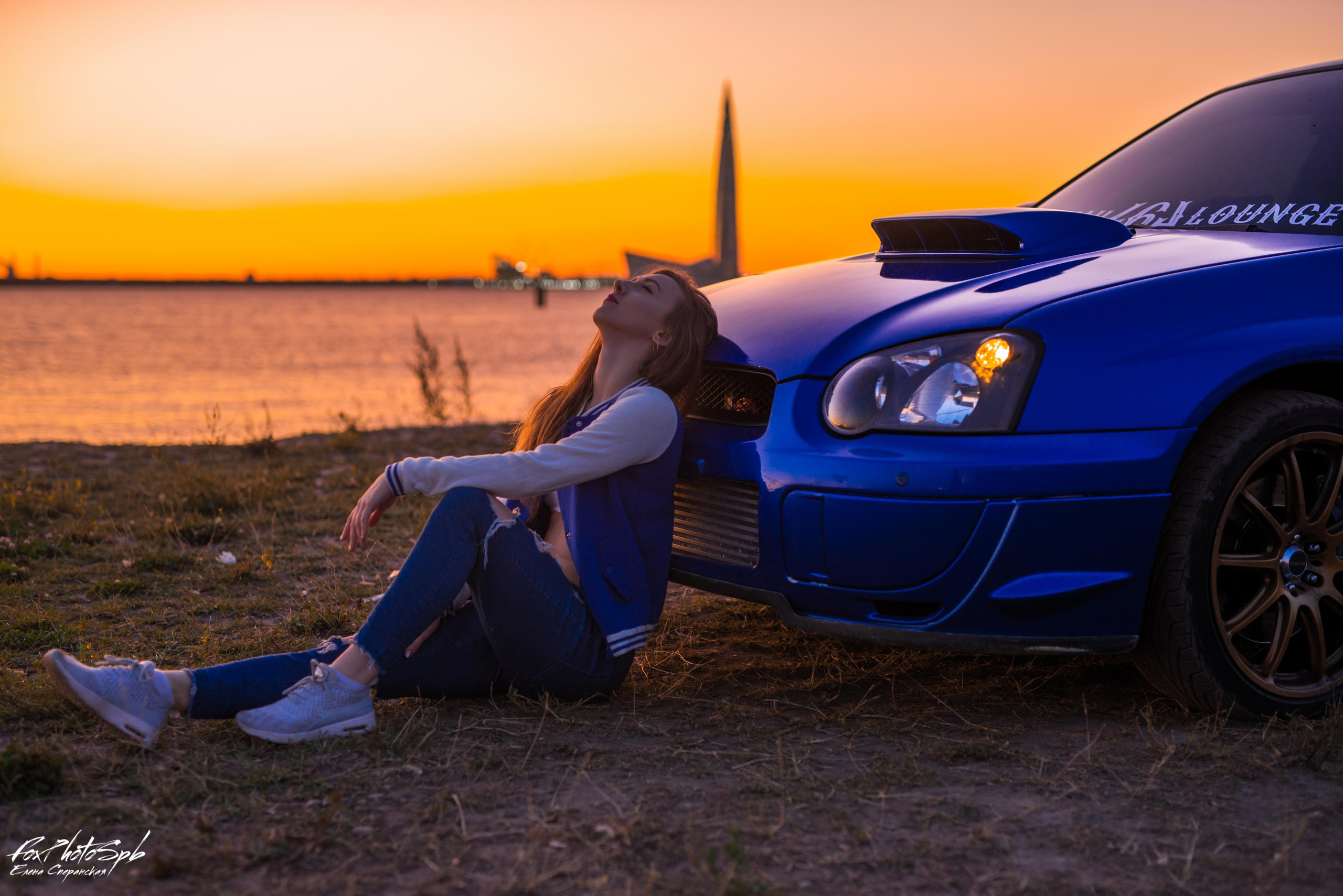 Тина и subaru. Фотограф в Санкт-Петербурге и Ленинградской области