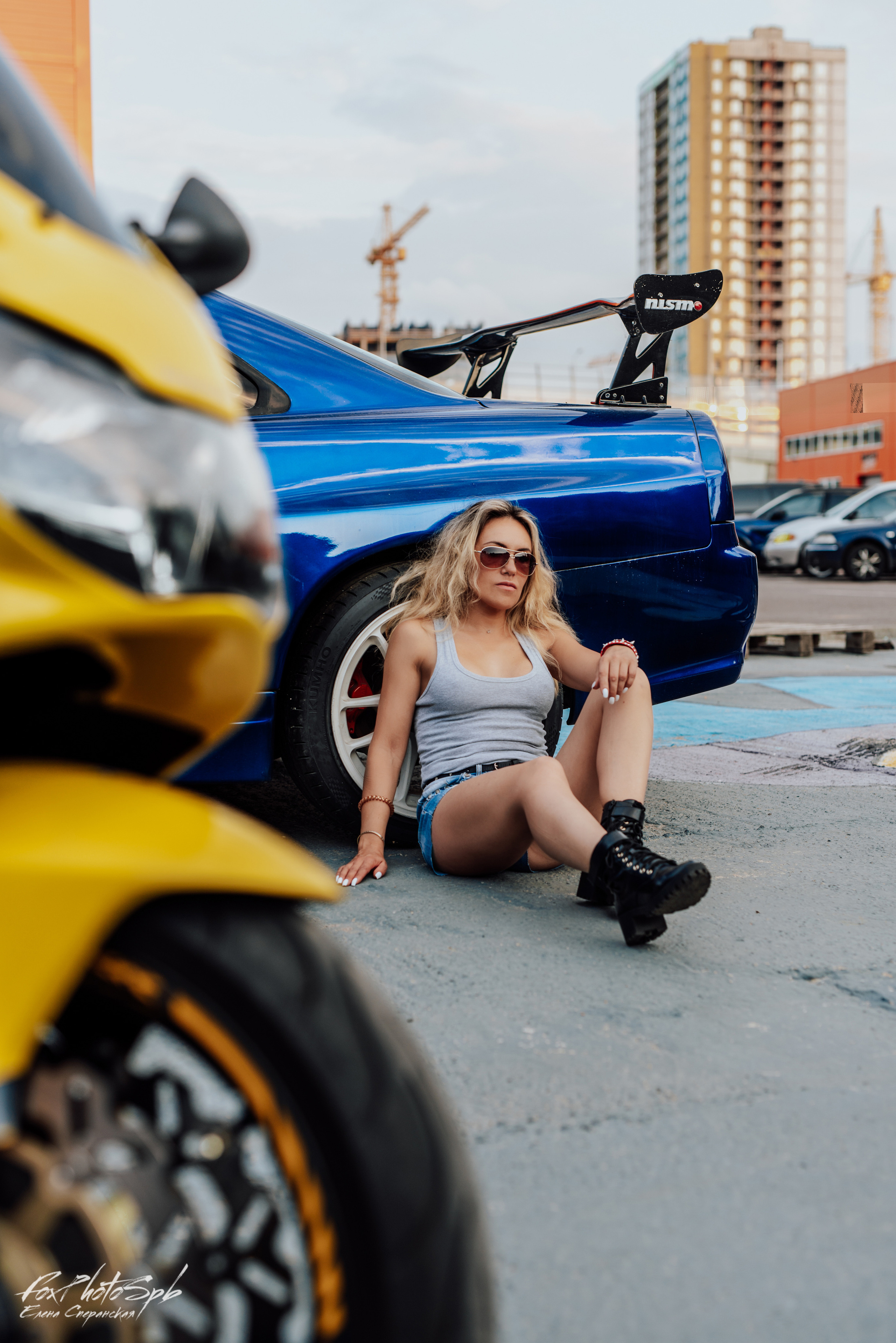 Ольга и HONDA CBR. Фотограф в Санкт-Петербурге и Ленинградской области