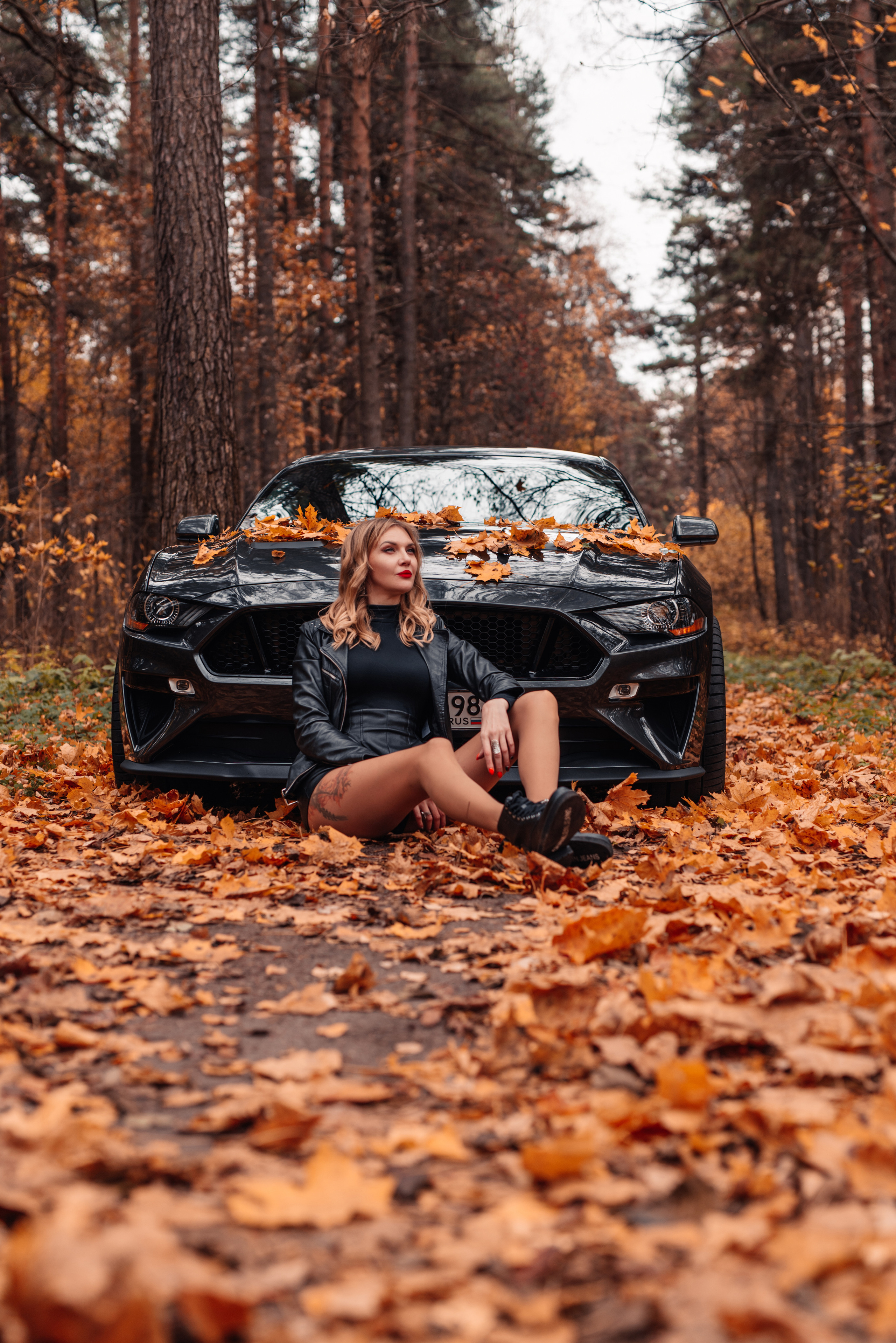 Дарья и Mustang. Фотограф в Санкт-Петербурге и Ленинградской области