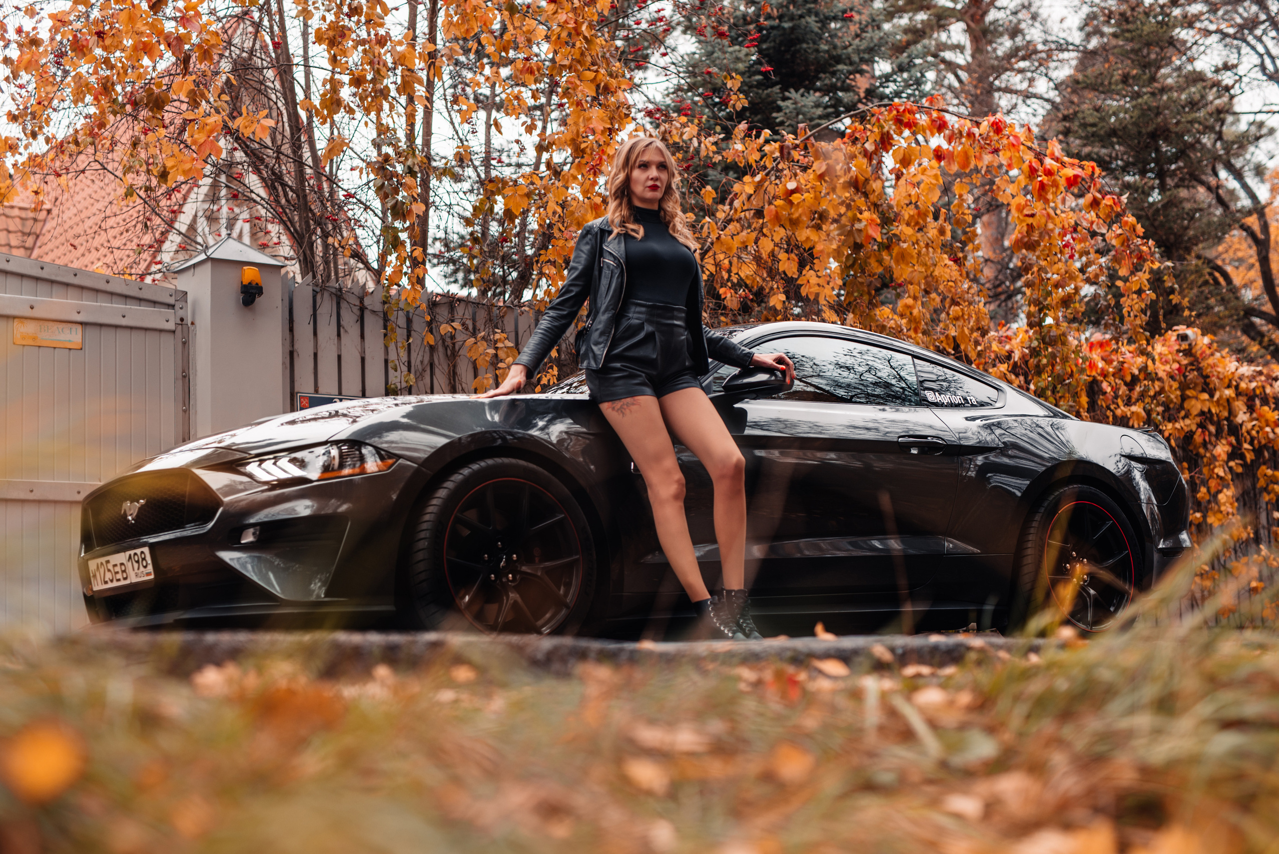 Дарья и Mustang. Фотограф в Санкт-Петербурге и Ленинградской области