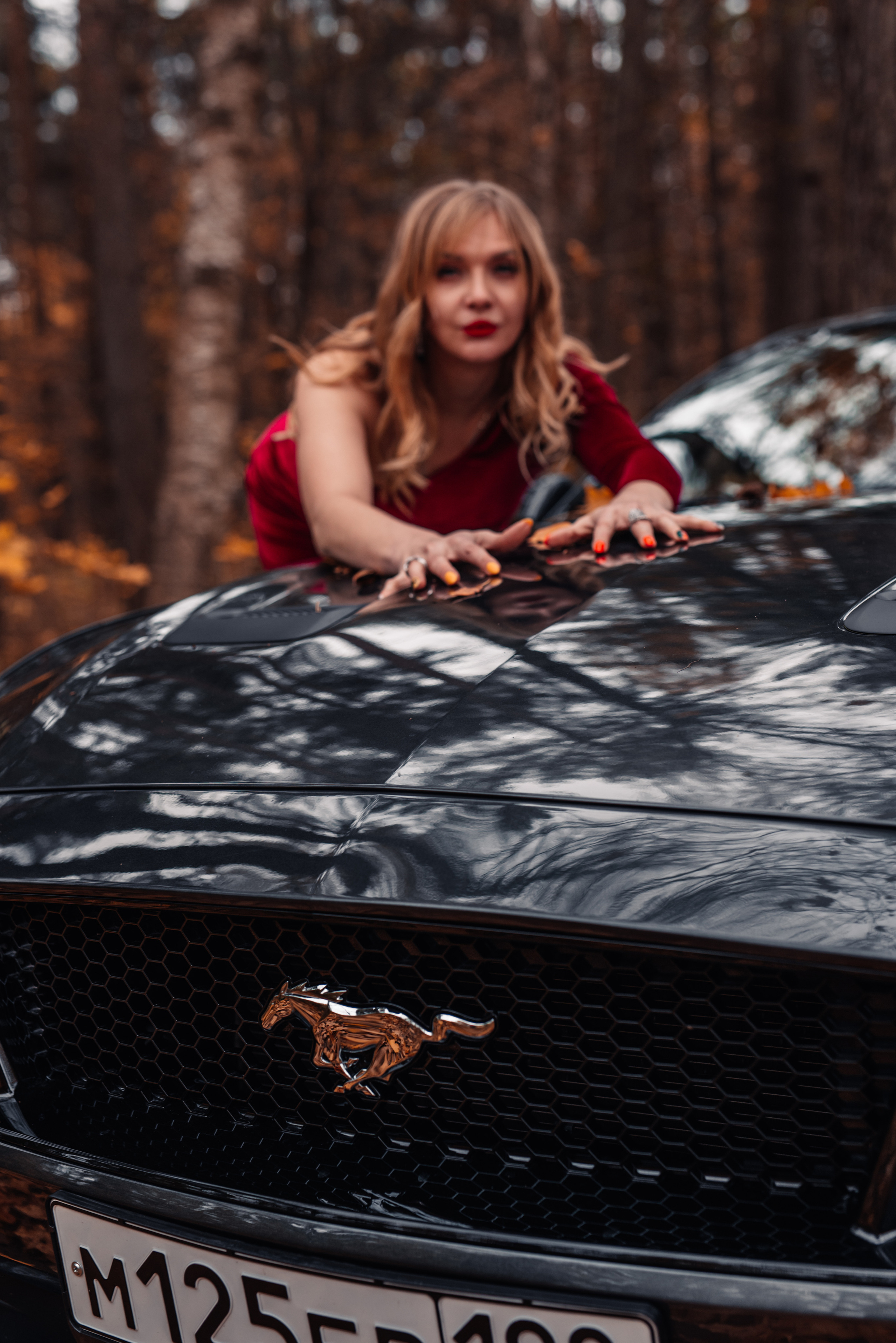 Дарья и Mustang. Фотограф в Санкт-Петербурге и Ленинградской области