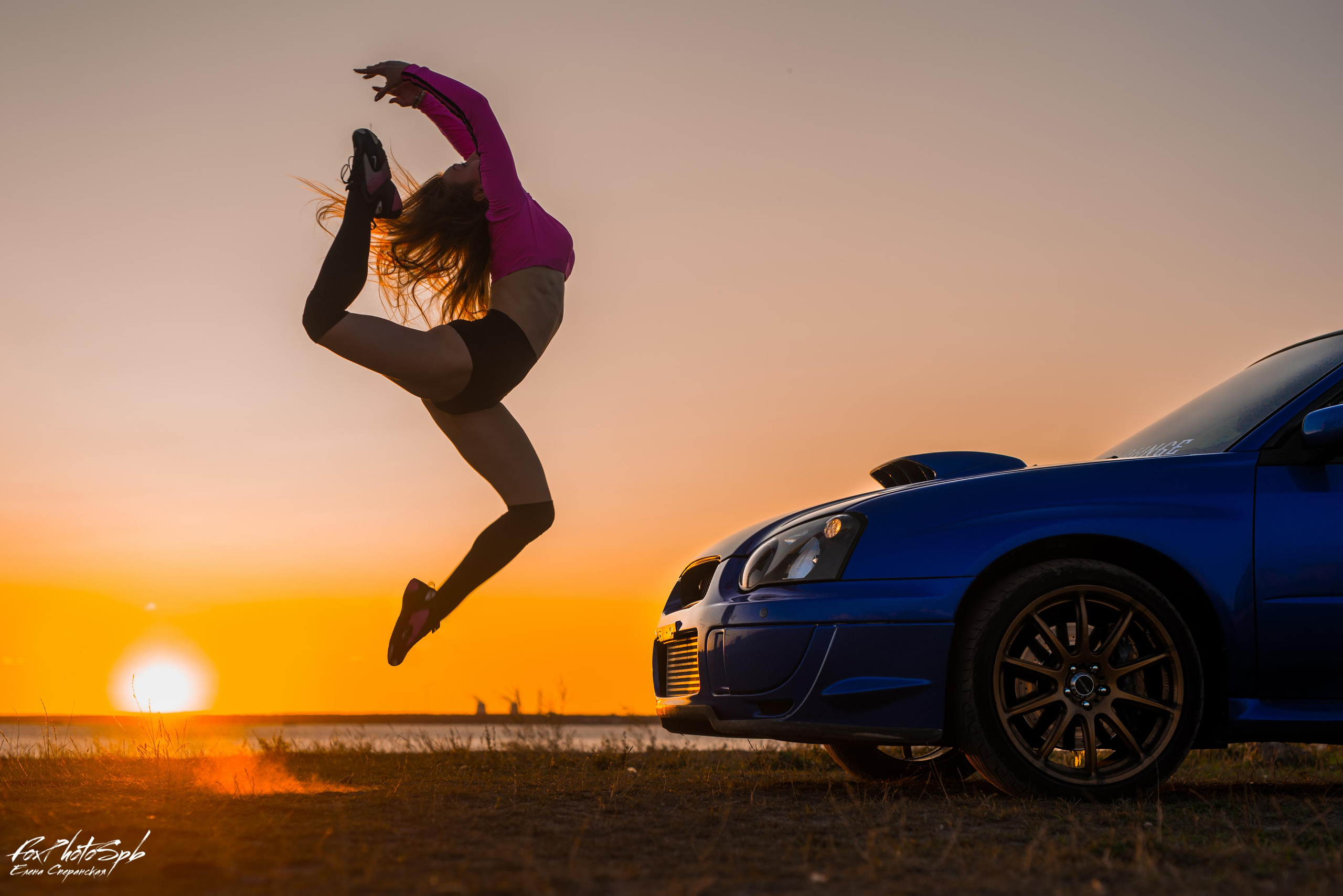 Тина и subaru. Фотограф в Санкт-Петербурге и Ленинградской области