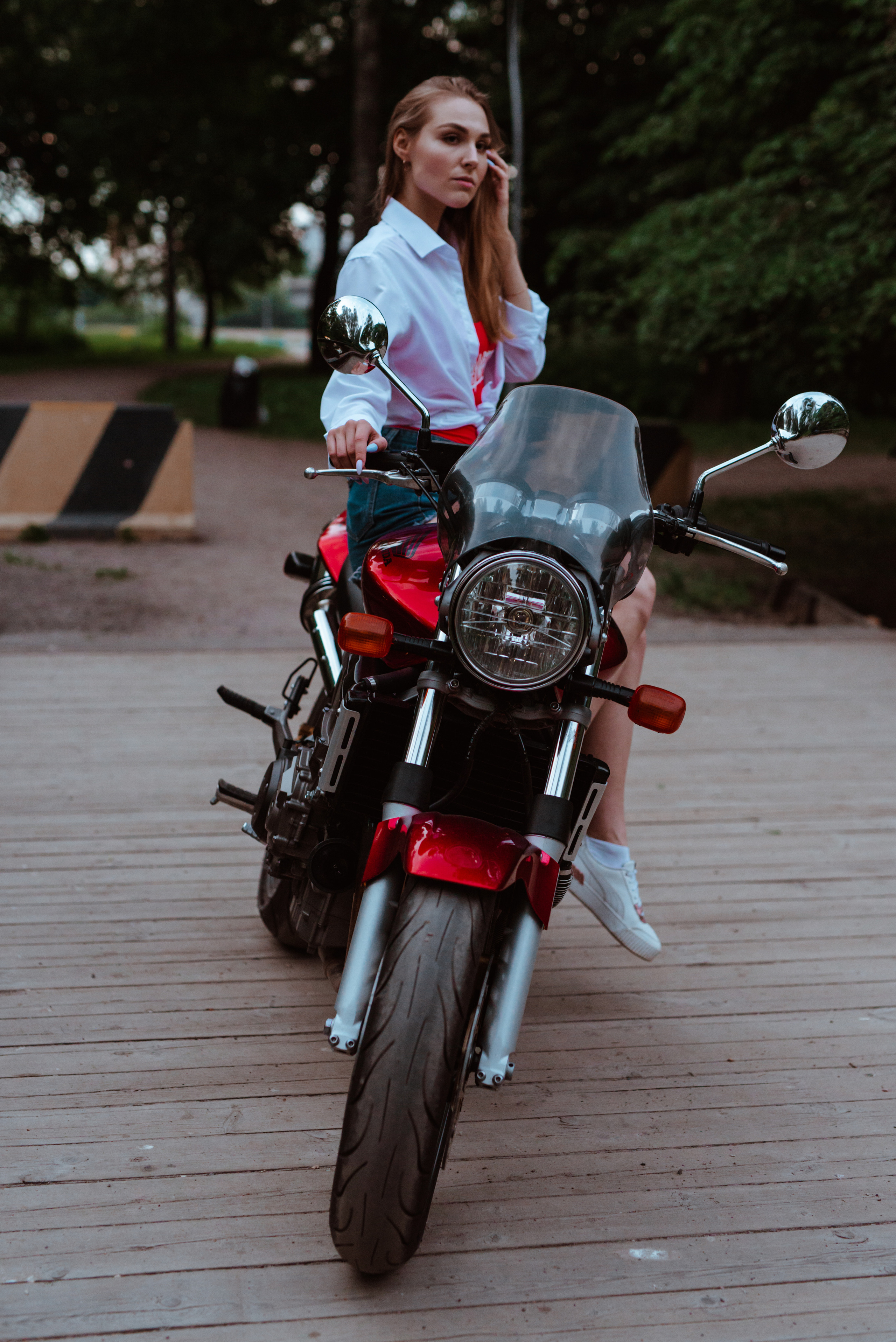 Светлана и HONDA. Фотограф в Санкт-Петербурге и Ленинградской области