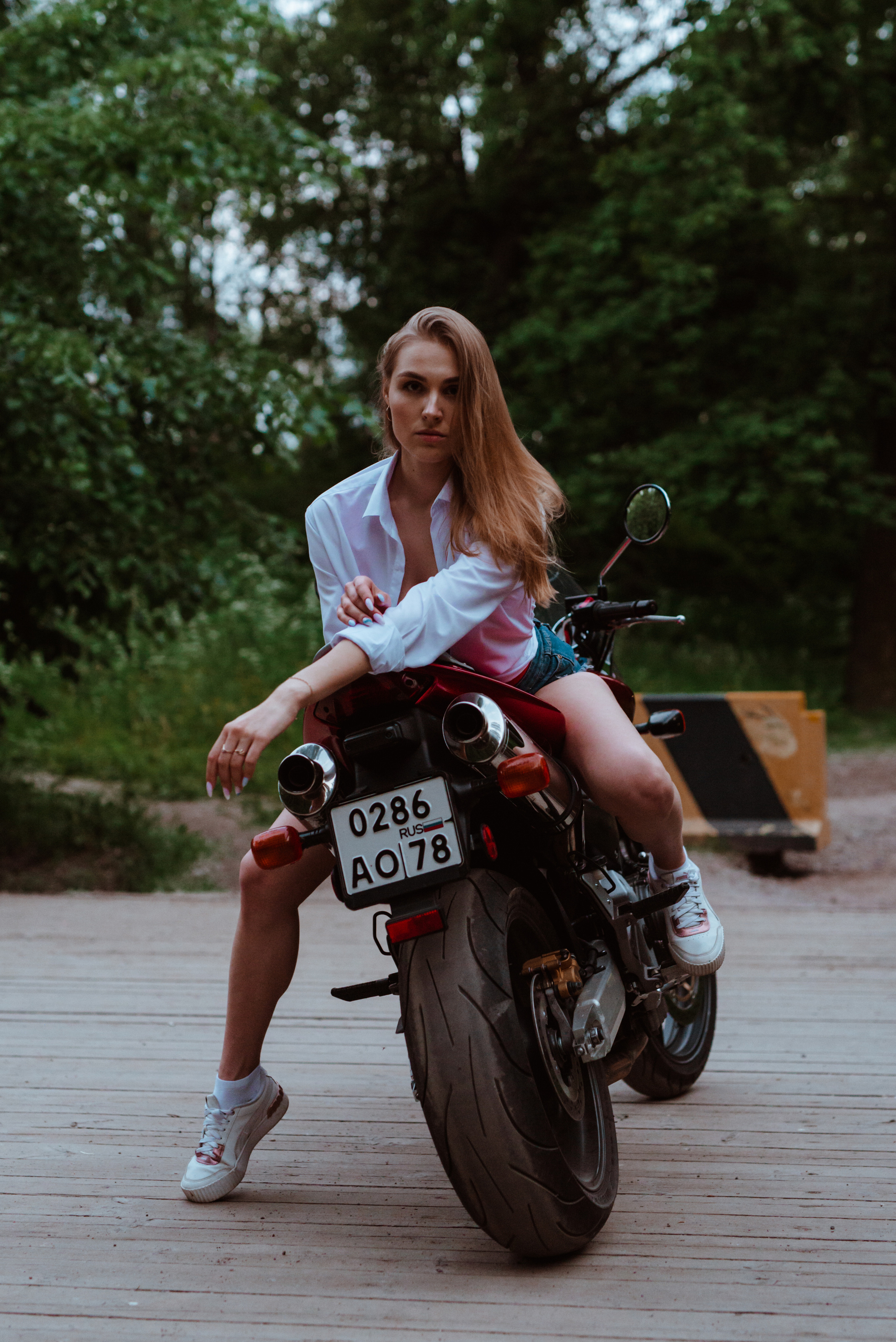 Светлана и HONDA. Фотограф в Санкт-Петербурге и Ленинградской области