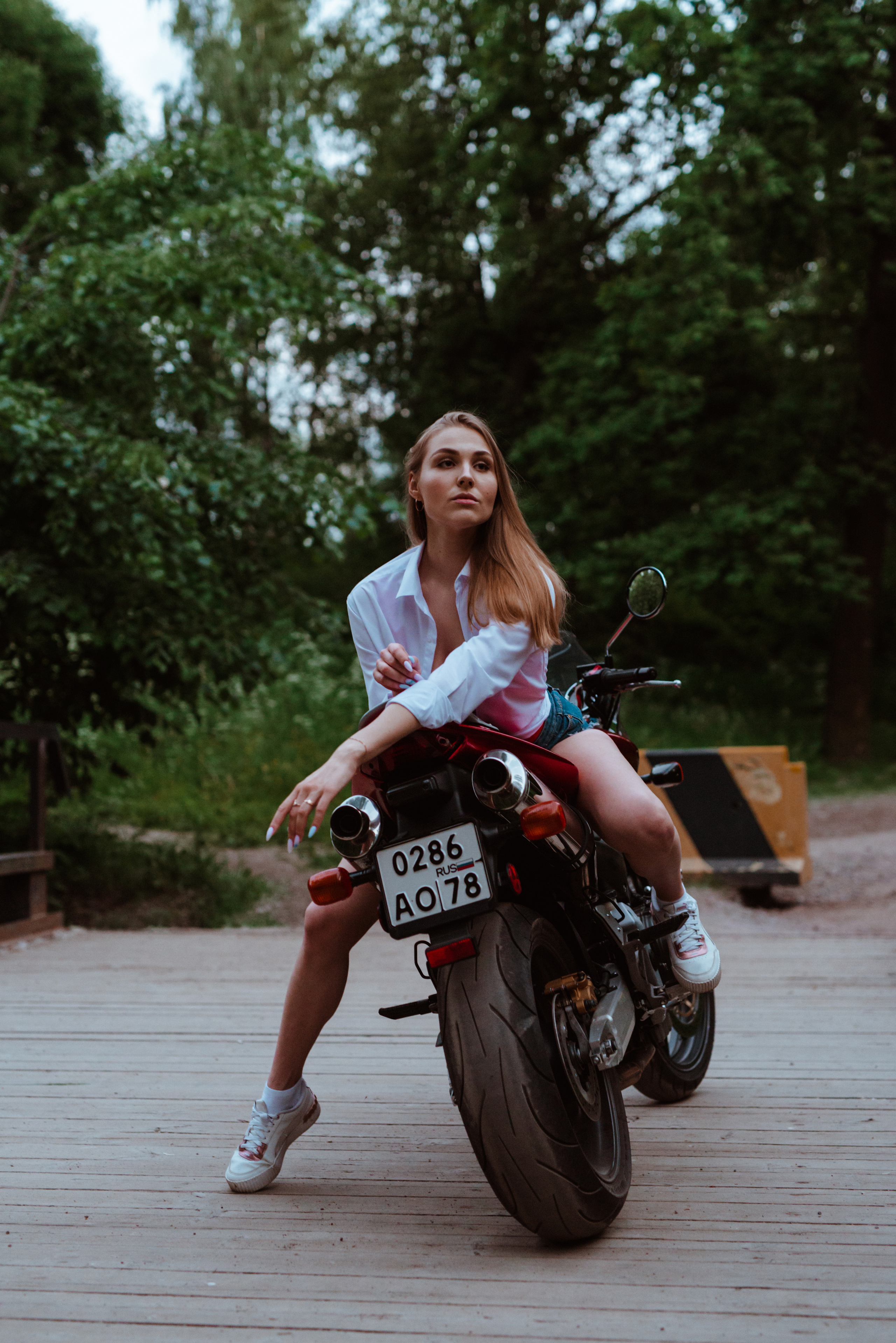 Светлана и HONDA. Фотограф в Санкт-Петербурге и Ленинградской области