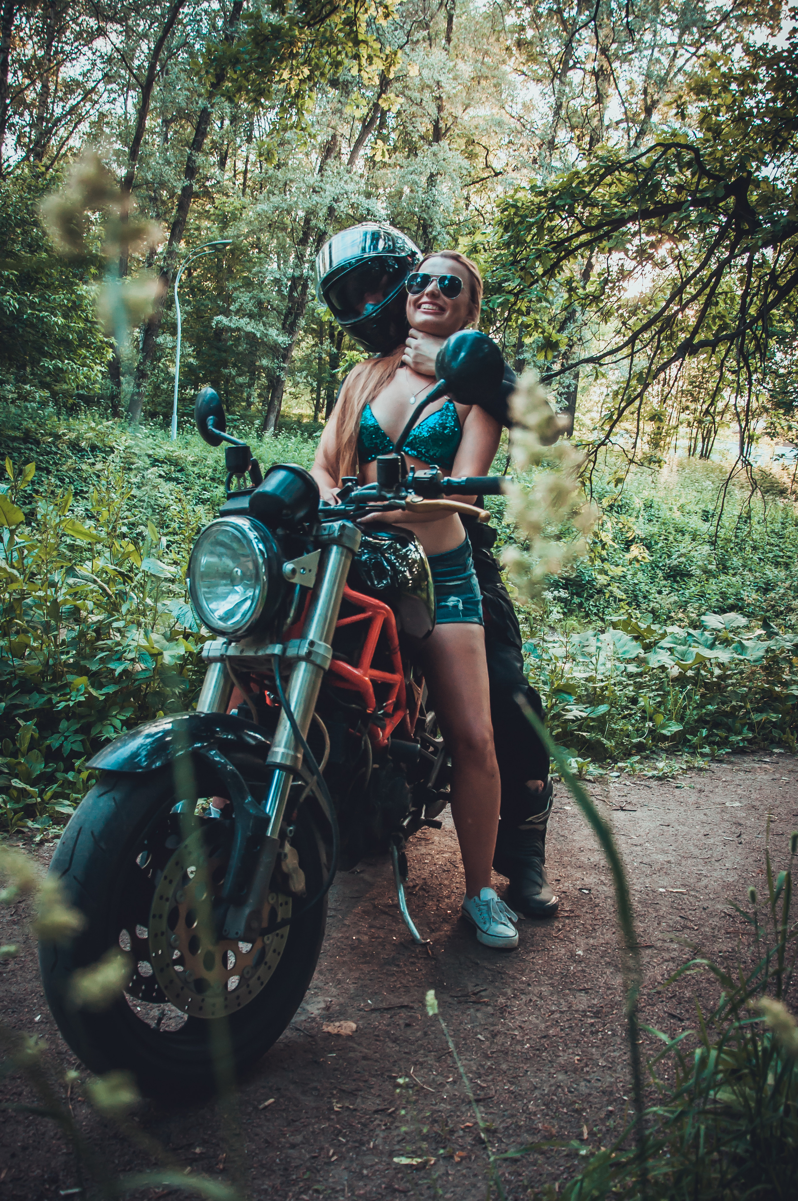 Дарья и мото. Фотограф в Санкт-Петербурге и Ленинградской области