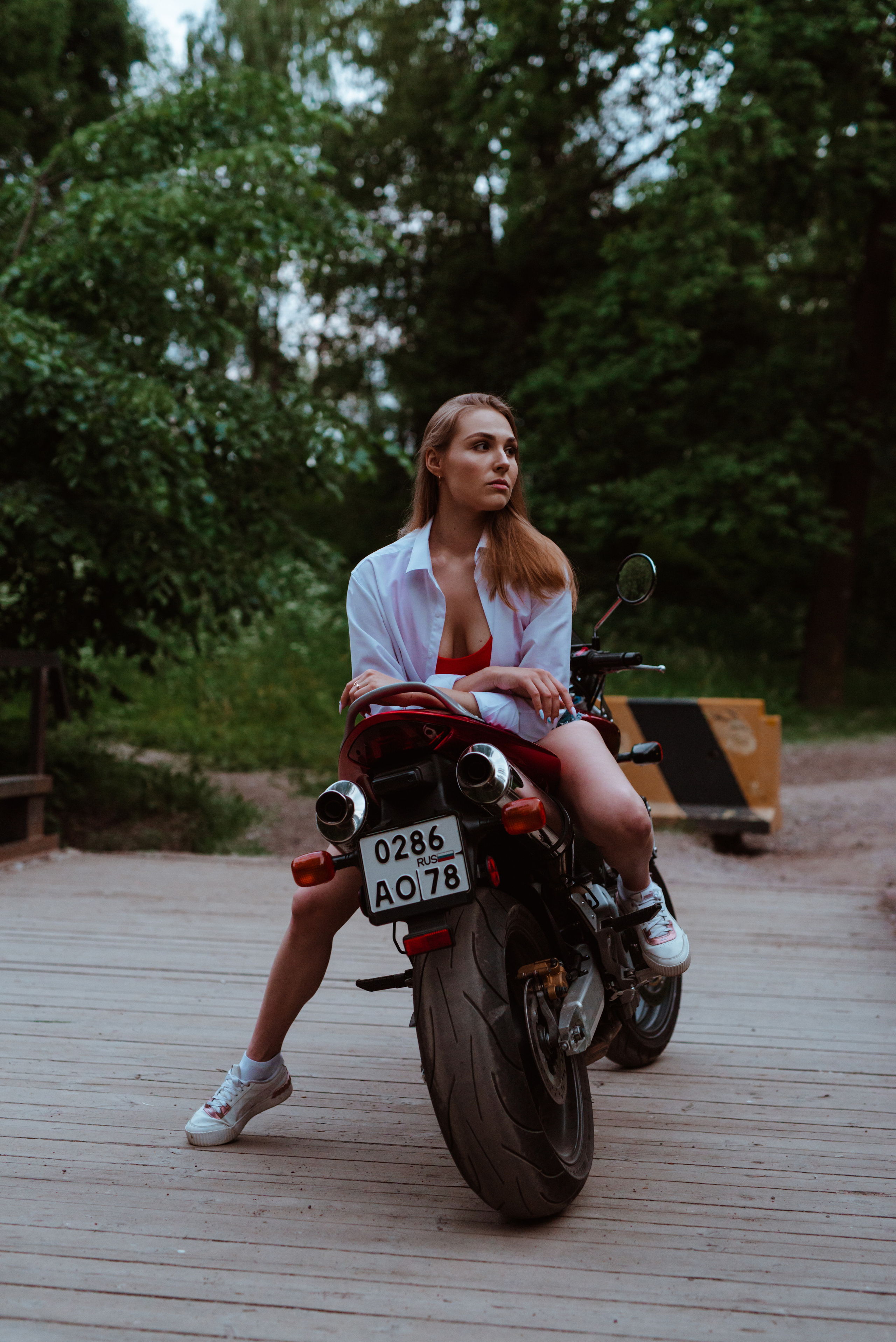 Светлана и HONDA. Фотограф в Санкт-Петербурге и Ленинградской области